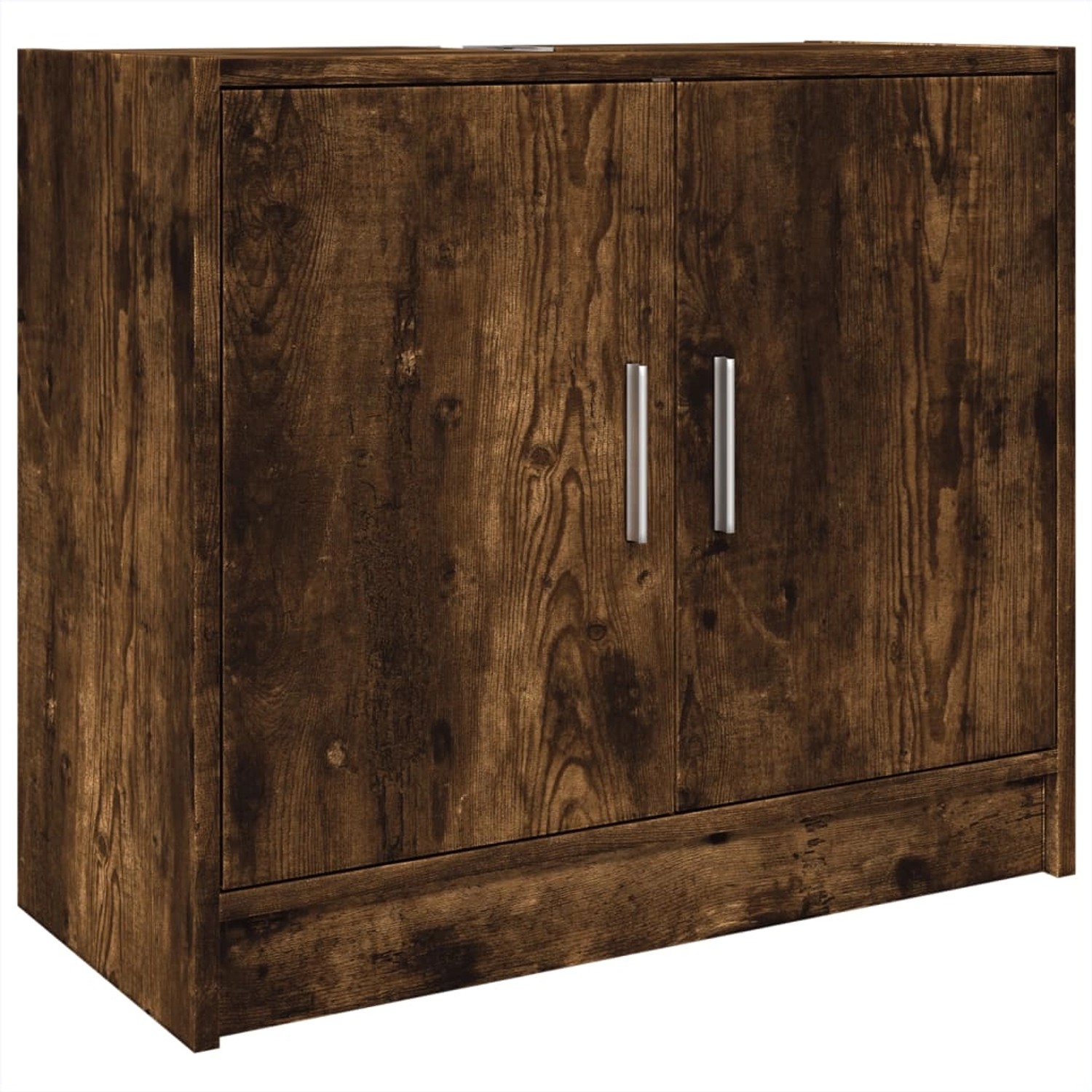 vidaXL Waschbeckenschrank Räuchereiche 63x29x55 cm Holzwerkstoff günstig online kaufen