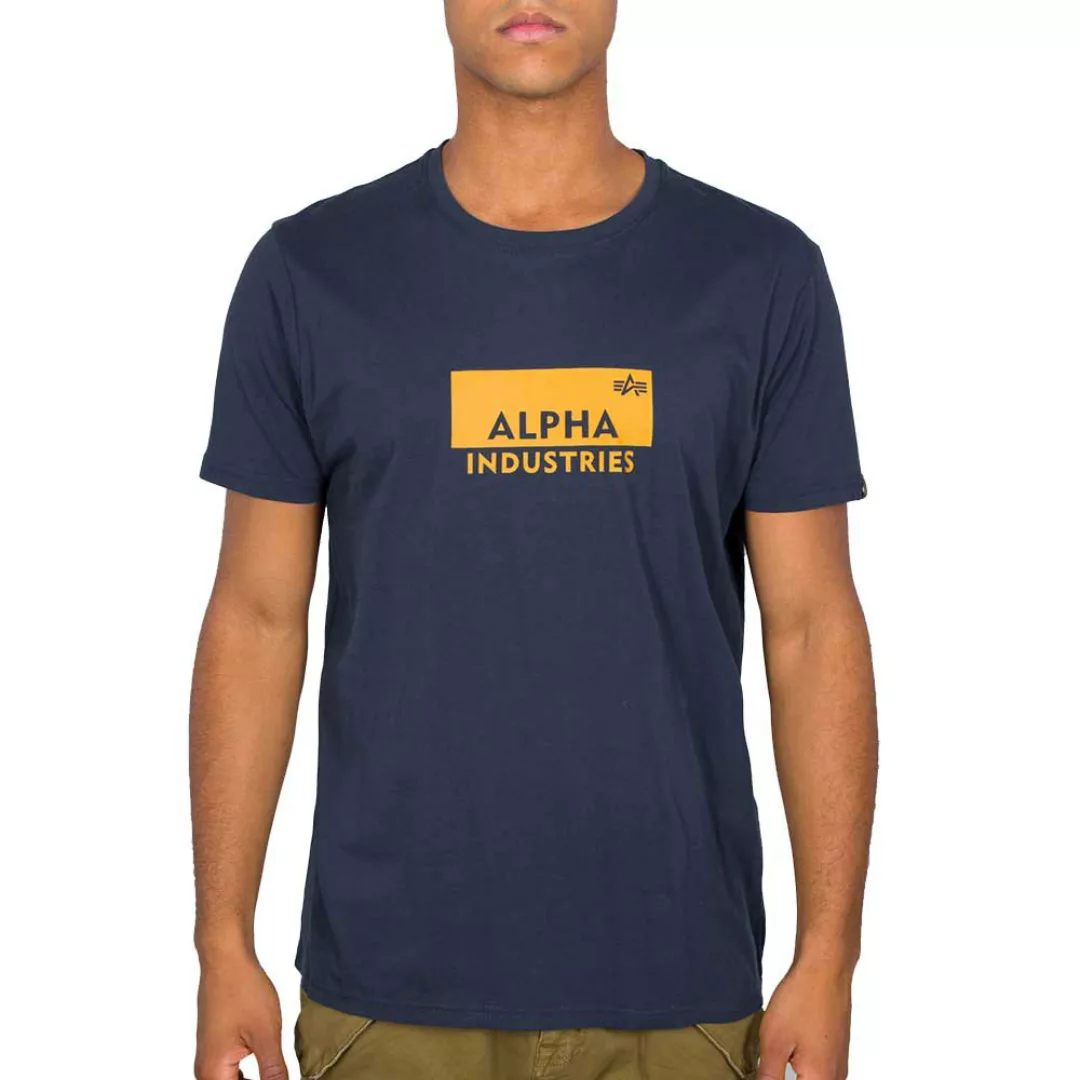 Alpha Industries Box Logo Kurzärmeliges T-shirt S Dark Olive günstig online kaufen