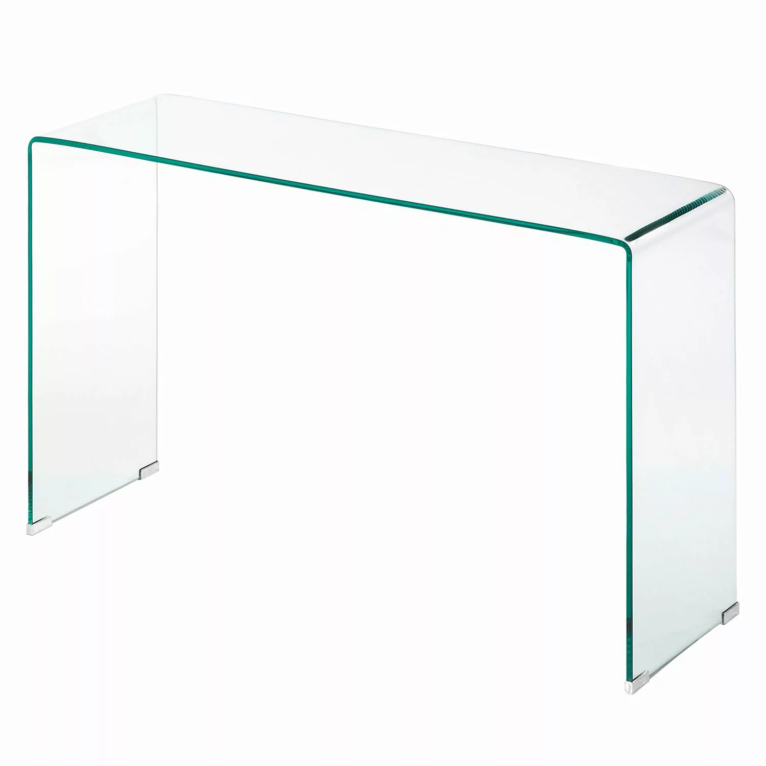 home24 Fredriks Konsolentisch Drap Glas Rechteckig Modern 125x78x40 cm (BxH günstig online kaufen
