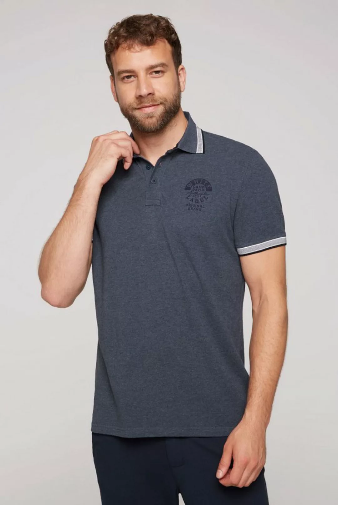 CAMP DAVID Poloshirt aus Baumwolle günstig online kaufen