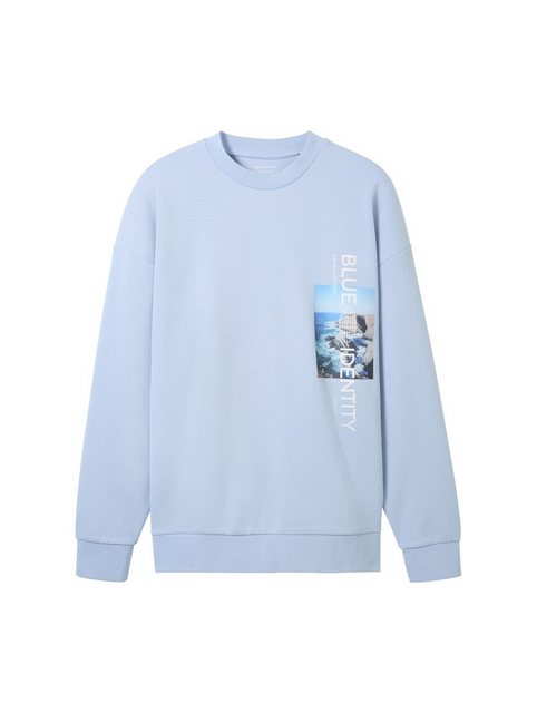 TOM TAILOR Denim Sweatshirt Relaxed Sweatshirt mit Prints günstig online kaufen