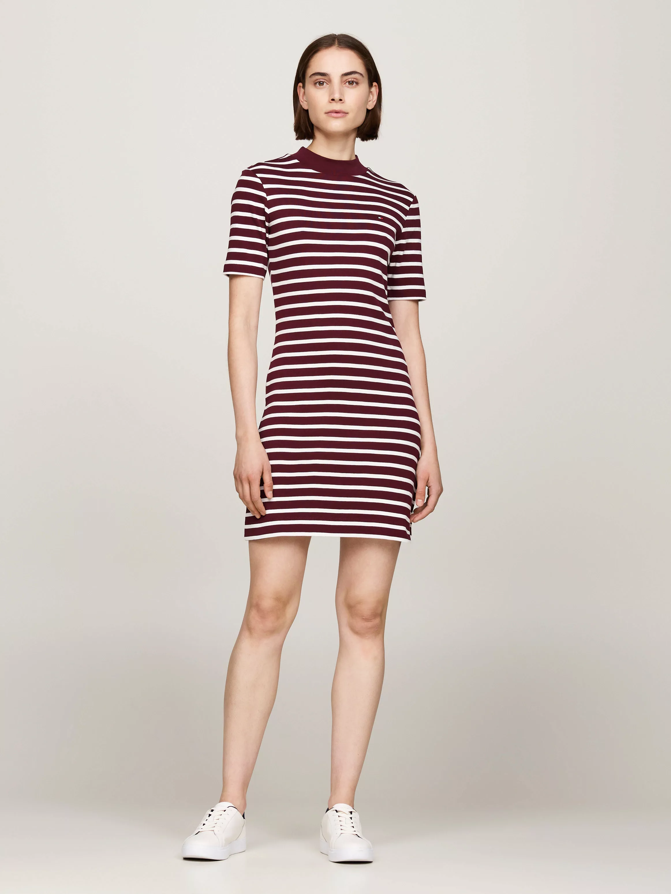 Tommy Hilfiger Shirtkleid SLIM CODY MOCK-NK DRESS mit Mock-neck günstig online kaufen