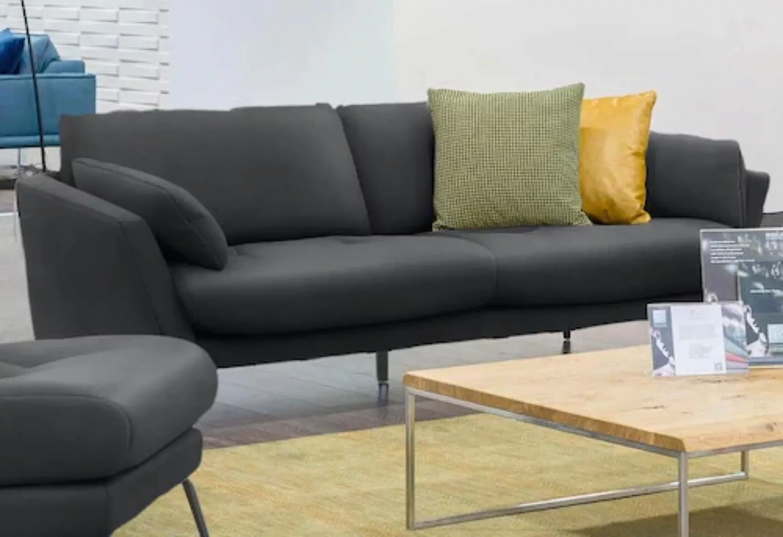 W.SCHILLIG 2,5-Sitzer softy, mit dekorativer Heftung im Sitz, Füße schwarz günstig online kaufen