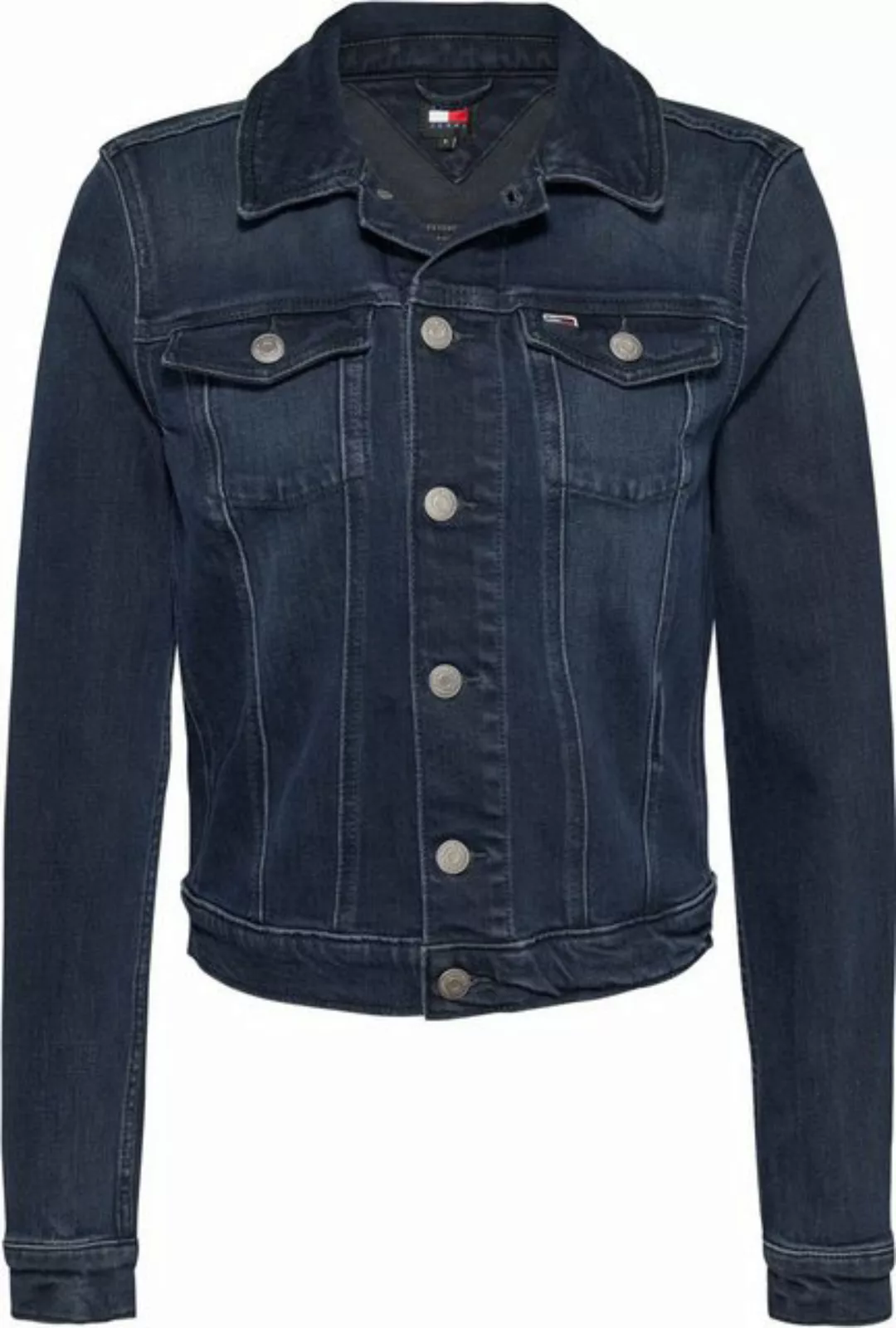 Tommy Jeans Jeansjacke VIVIANNE SKN JACKET CH8168 mit Tommy Jeans Flagge günstig online kaufen