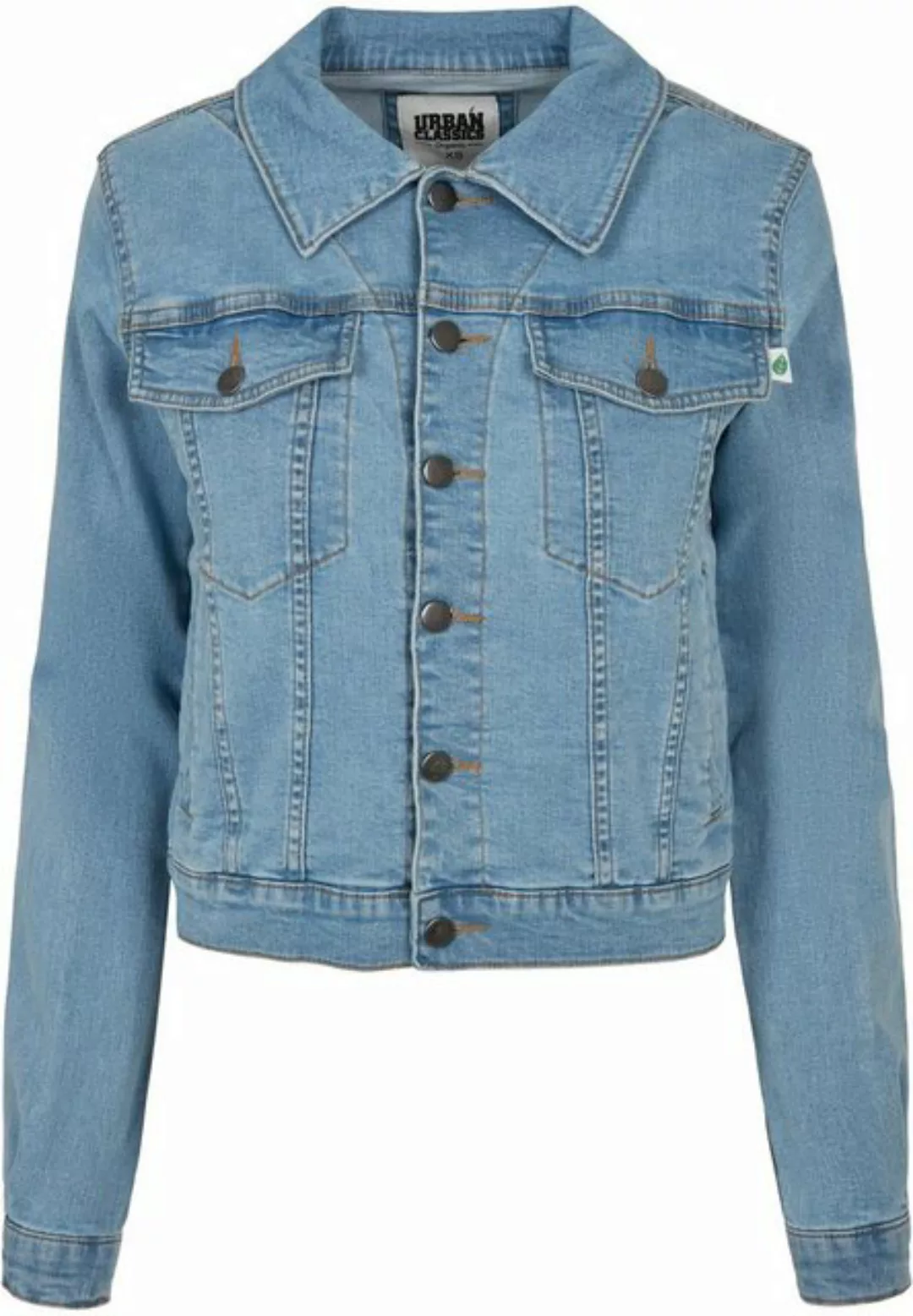 URBAN CLASSICS Jeansjacke Urban Classics Damen Ladies Organic Denim Jacket günstig online kaufen