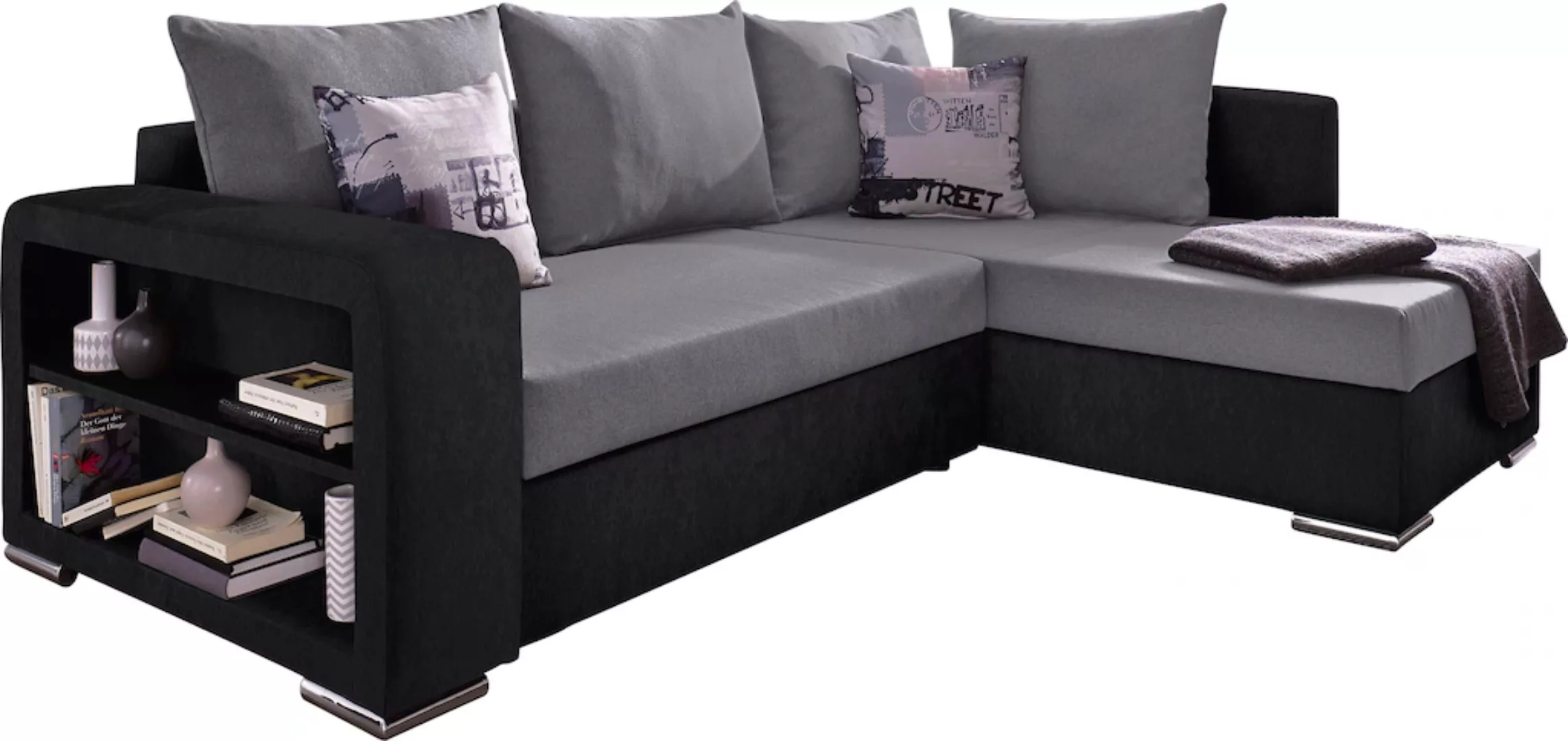 COLLECTION AB Ecksofa "John L-Form", mit Bettfunktion, Bettkasten und integ günstig online kaufen