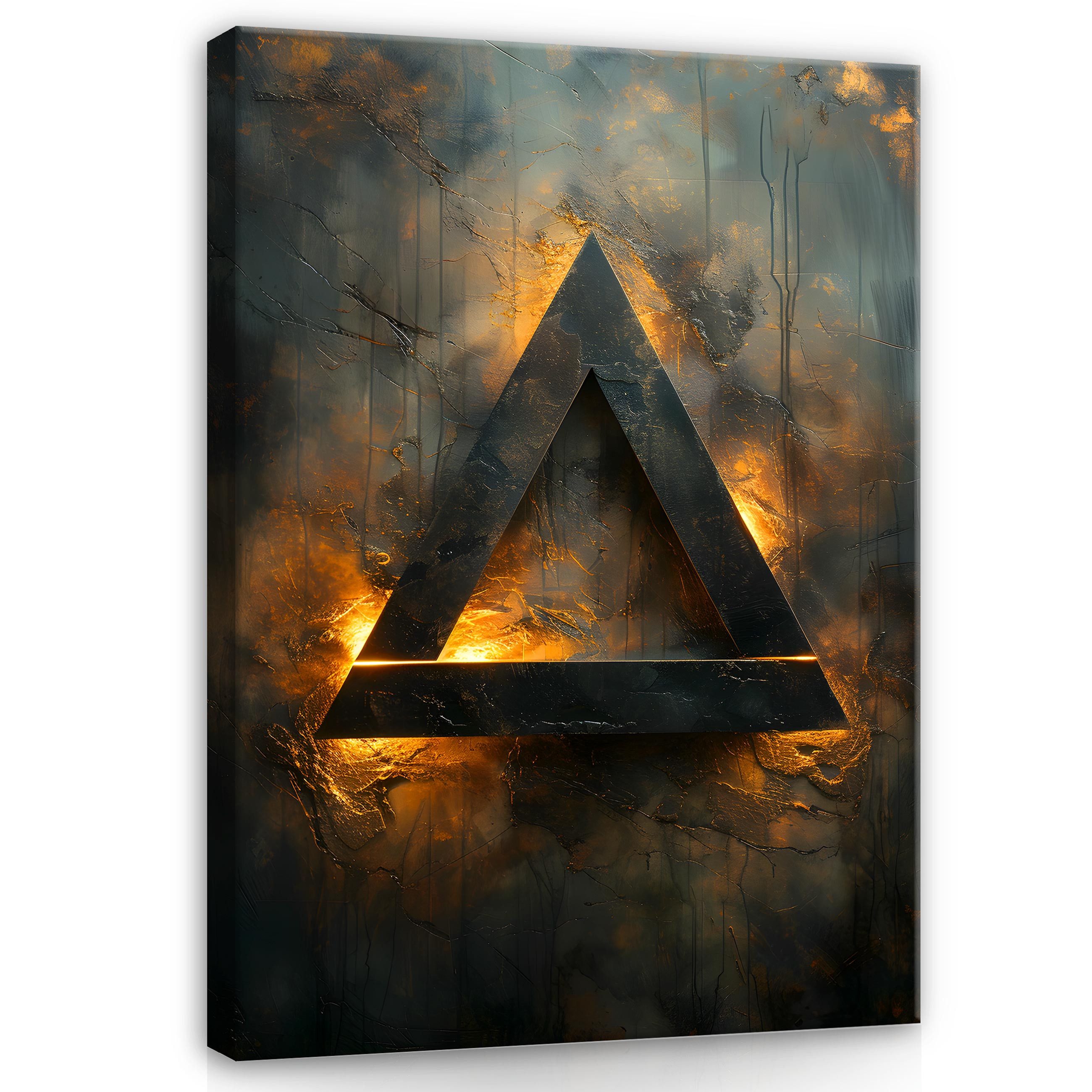 Wallarena Leinwandbild Abstrakt Loft Industrial Gold günstig online kaufen