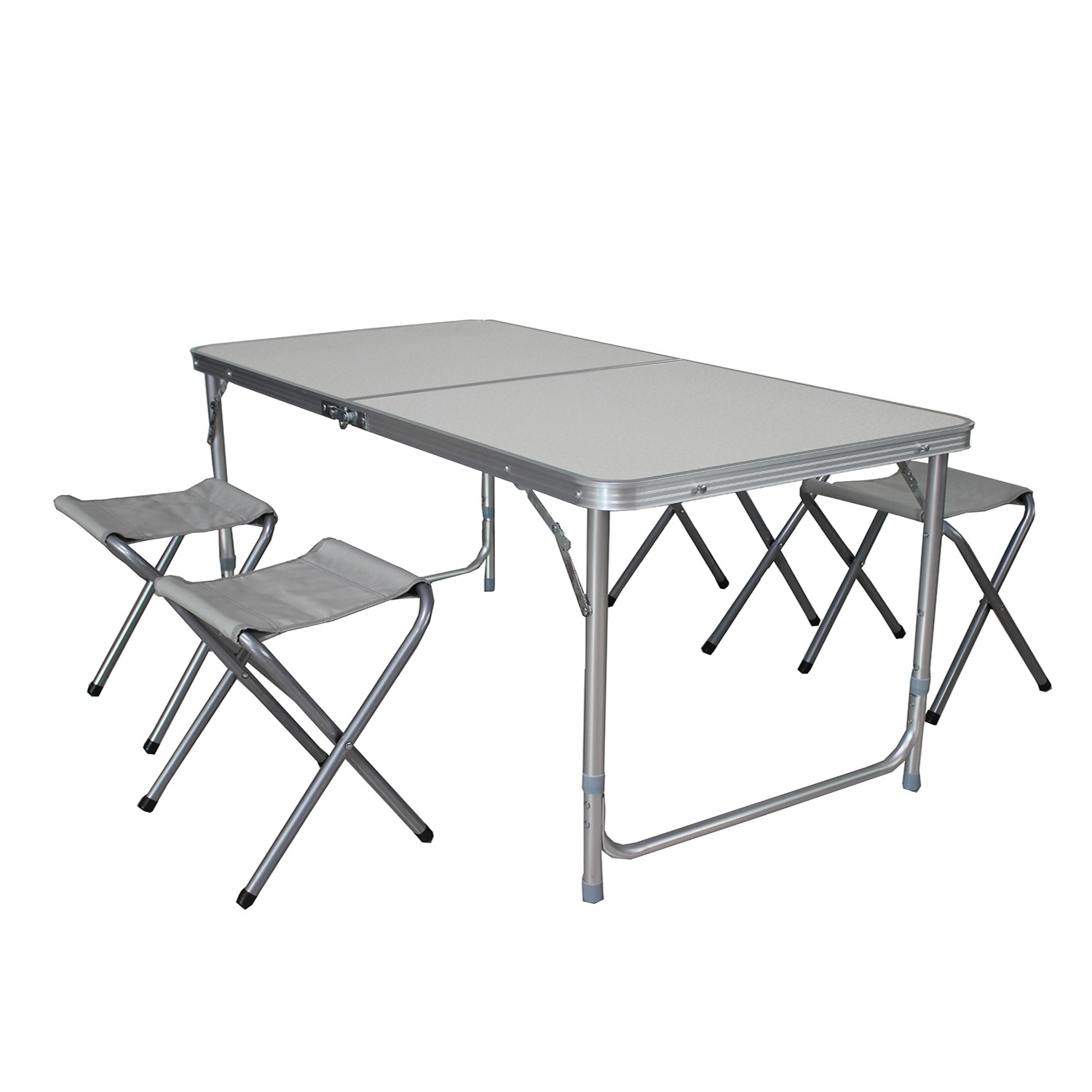 Mojawo 5 Teilig Casmpingmöbelset Aluminium Outdoor CampingL120xB60xH70cm Ca günstig online kaufen