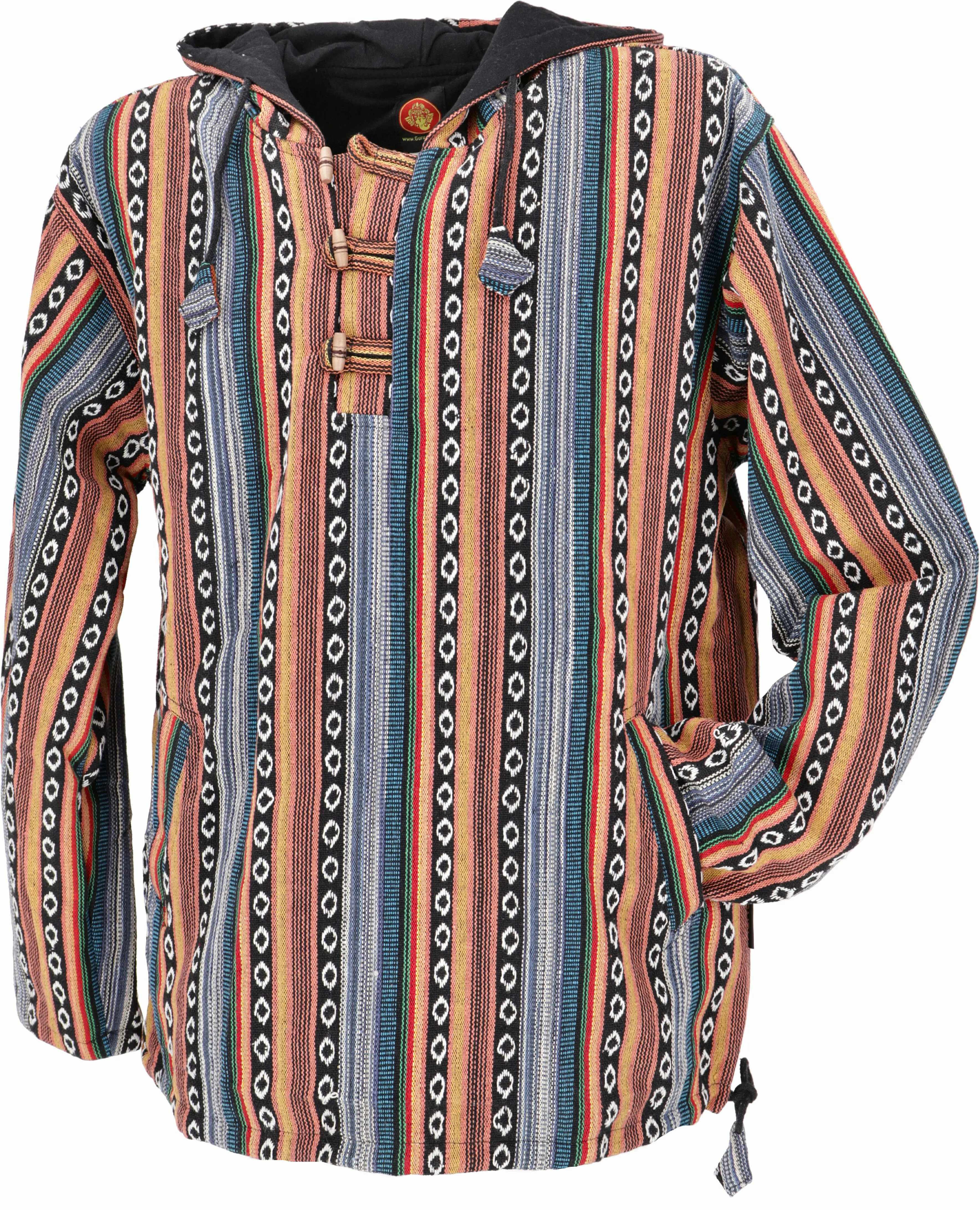 Guru-Shop Sweater Goa Kapuzenshirt, Baja Hoodie, günstig online kaufen