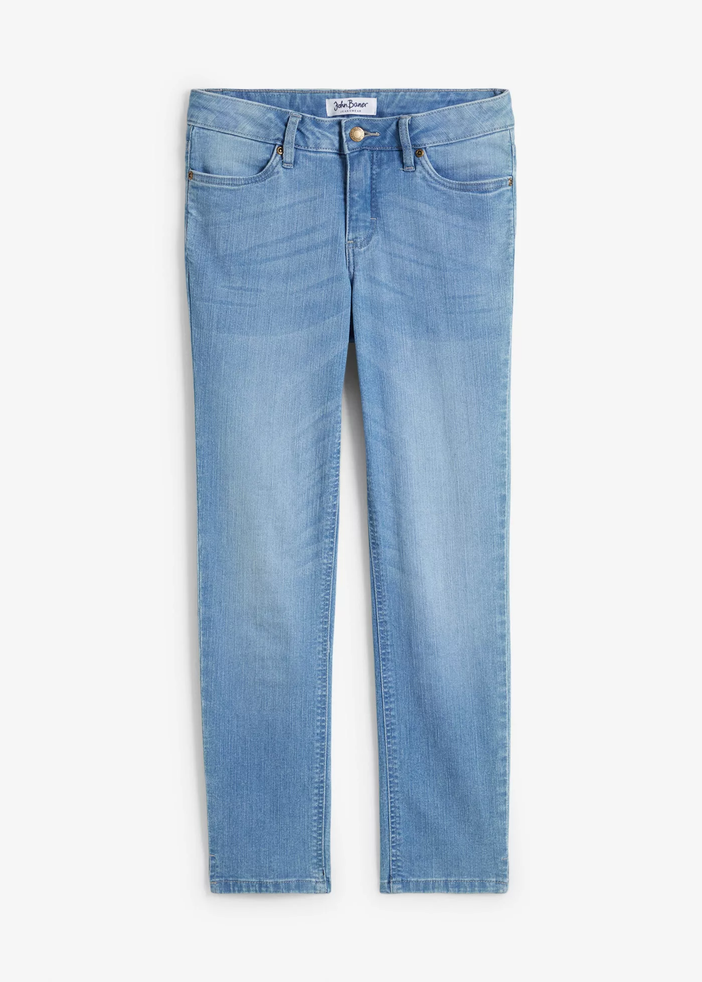 Komfort-Stretch-7/8-Jeans mit Schlitz günstig online kaufen