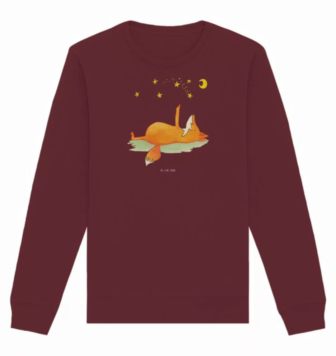 Mr. & Mrs. Panda Longpullover Größe XS Fuchs Sterne - Burgundy - Geschenk, günstig online kaufen