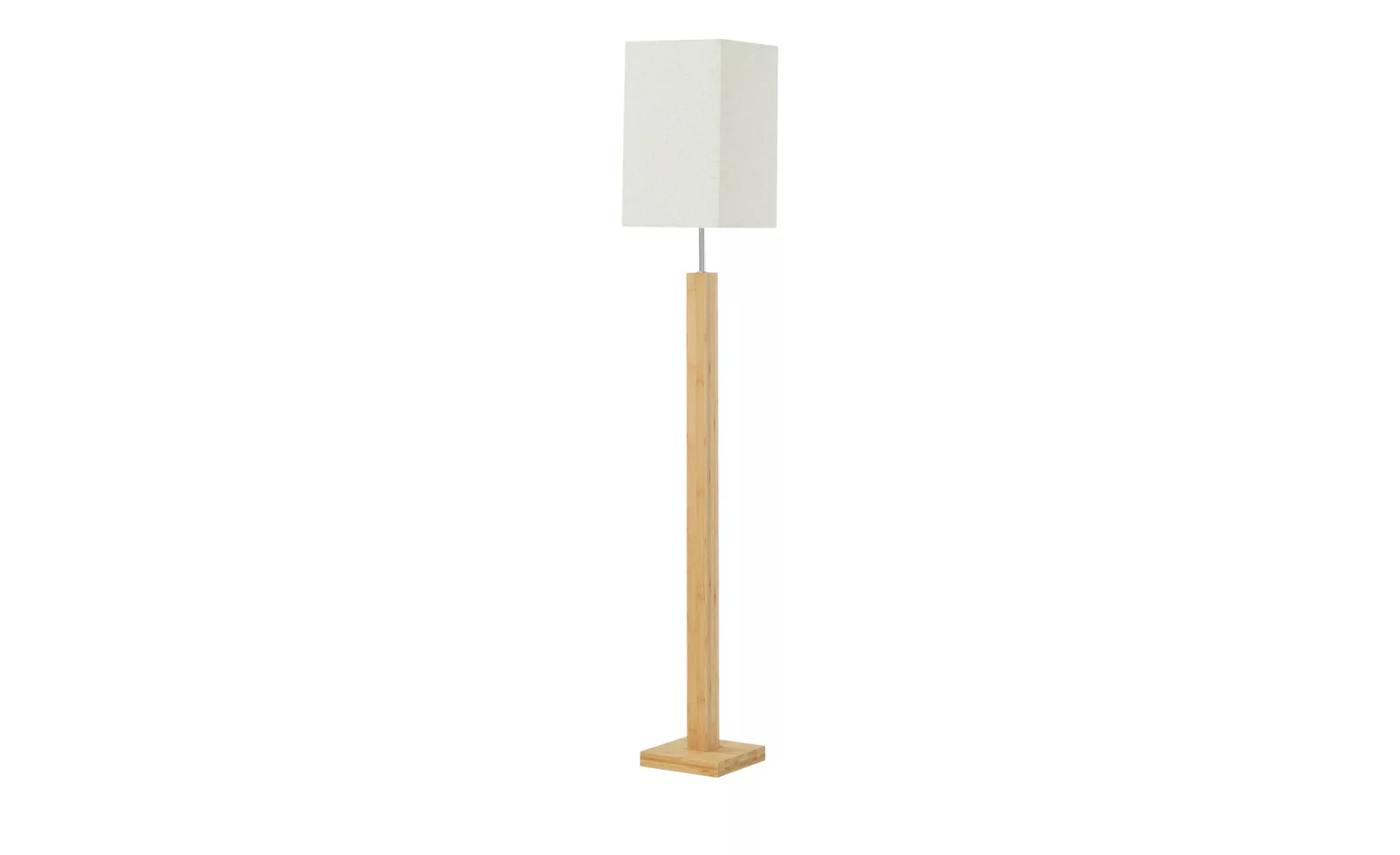 HOME STORY Bambus-Stehleuchte, 1-flammig, eckig - holzfarben - 25 cm - 151 günstig online kaufen