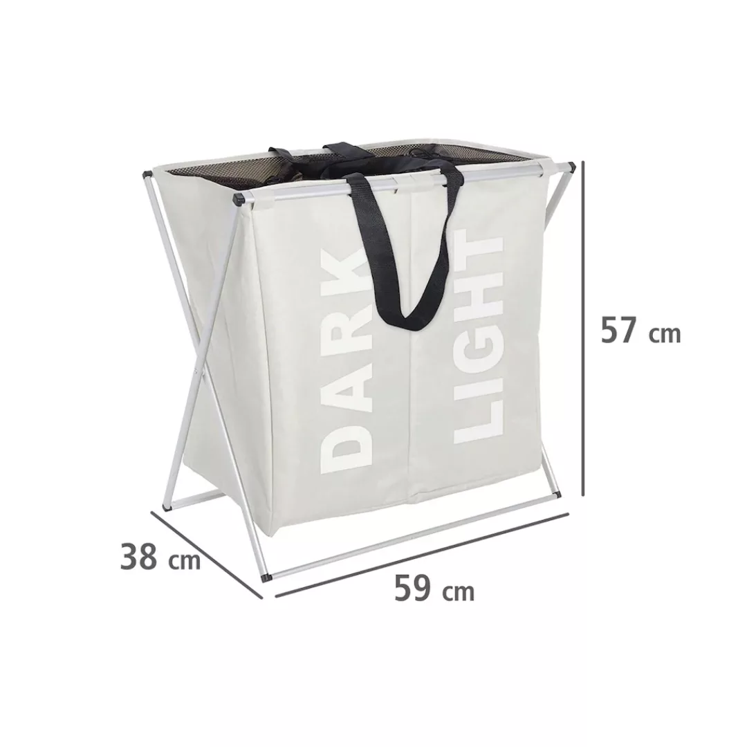 Wenko Wäschesammler Duo Beige 120 l günstig online kaufen