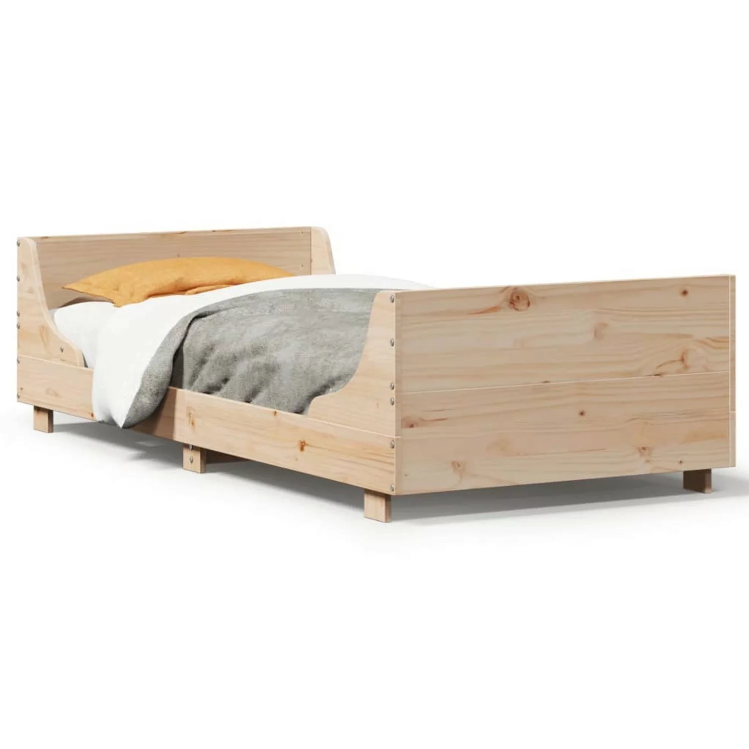 vidaXL Bett, Massivholzbett ohne Matratze 100x200 cm Kiefernholz günstig online kaufen