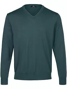 V-Pullover Peter Hahn türkis günstig online kaufen