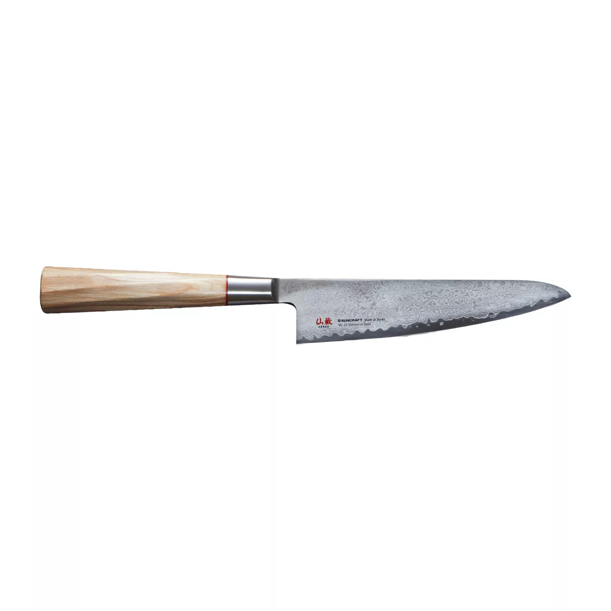 Suncraft Senzo Twisted Octagon Kochmesser 14,3 cm - Damaststahl - Griff Pak günstig online kaufen