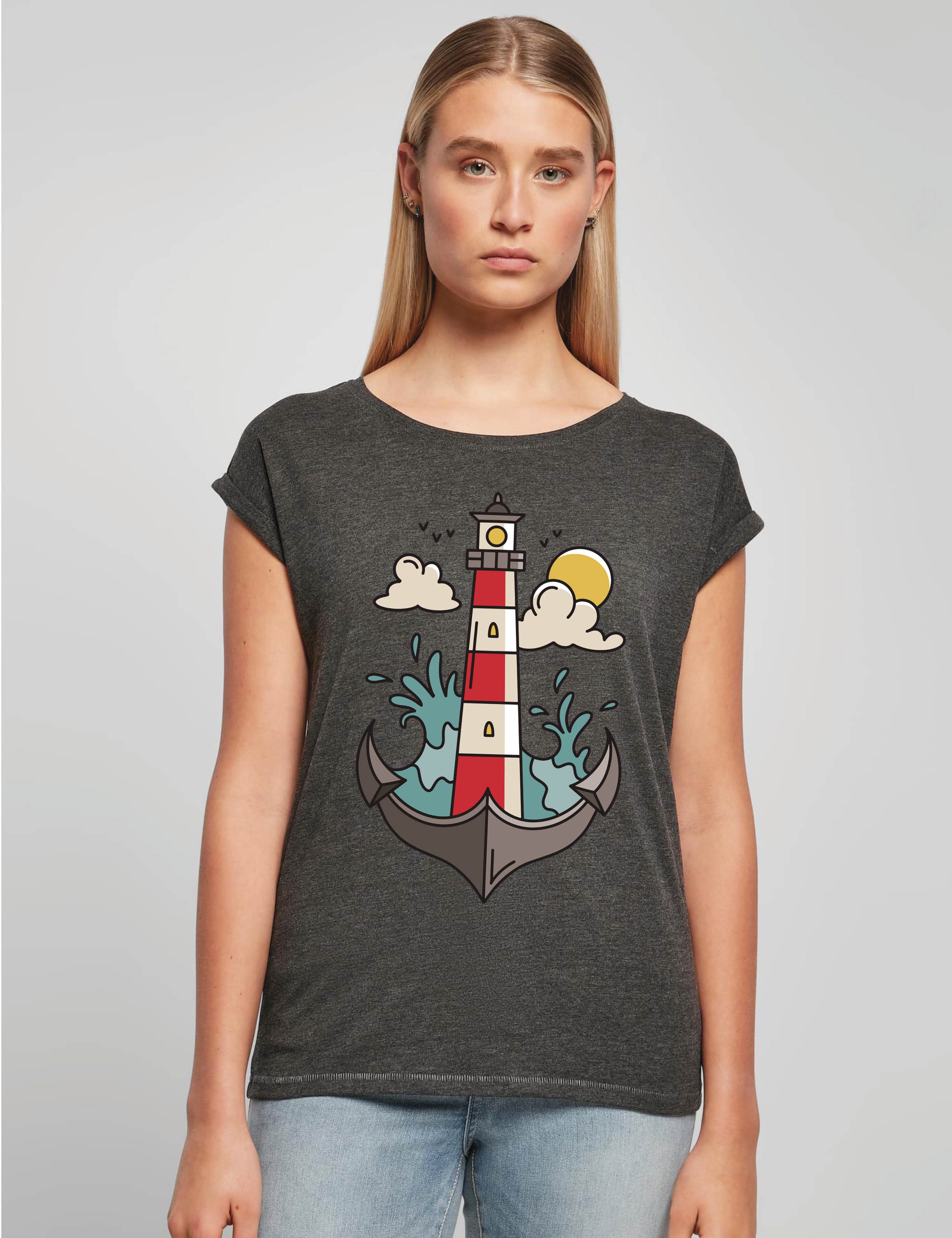 Youth Designz Print-Shirt "Anker Leuchtturm" Damen günstig online kaufen