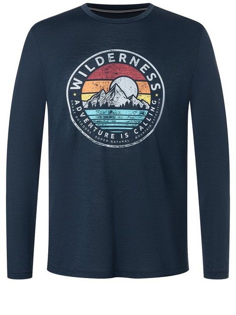 SUPER.NATURAL Langarmshirt Merino Longsleeve M WILDERNESS LS funktioneller günstig online kaufen