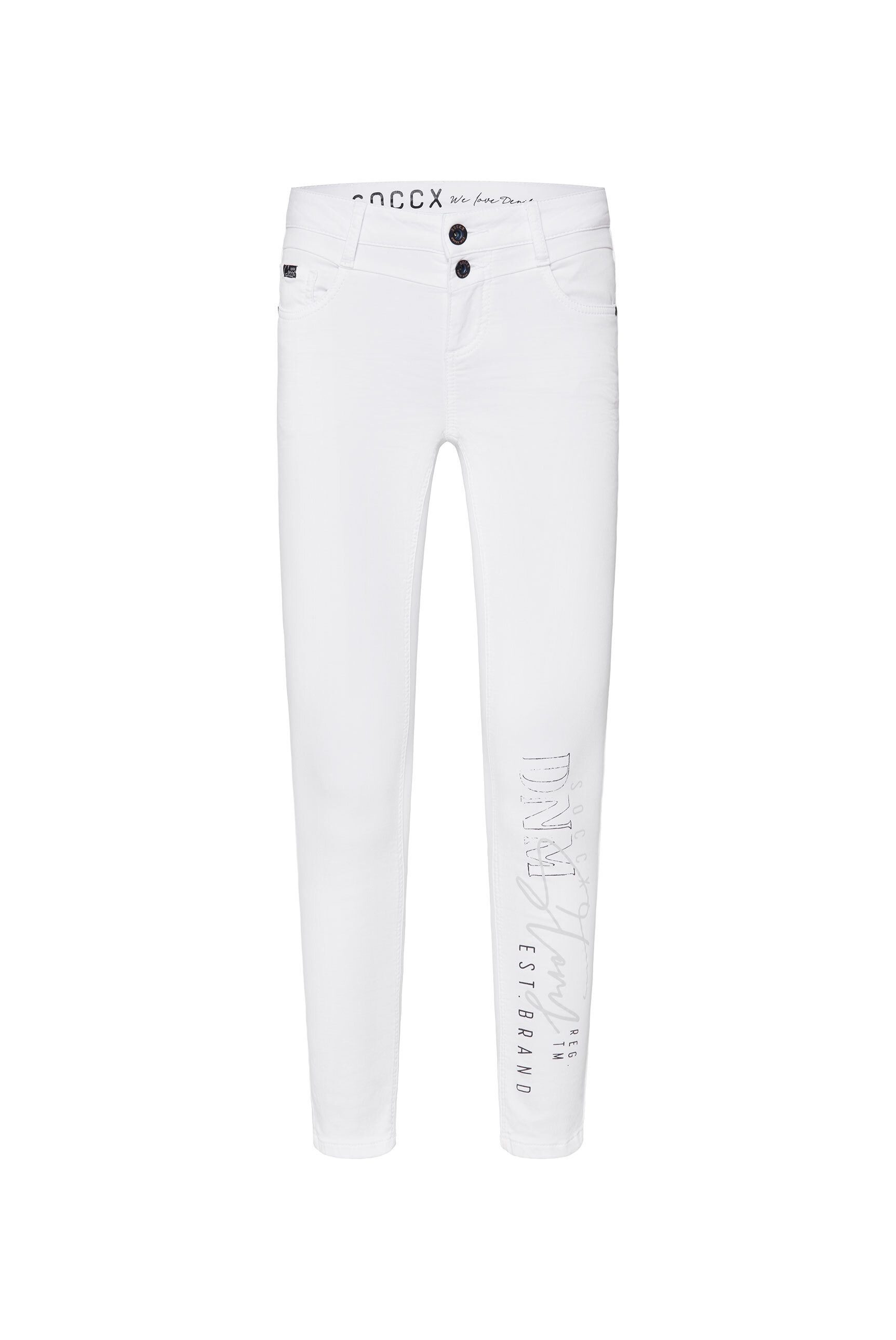 SOCCX Slim-fit-Jeans, aus Sweatmaterial günstig online kaufen