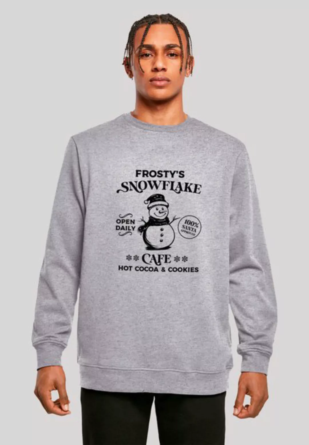 F4NT4STIC Sweatshirt Frostys Snowflake Cafe Retro Weihnachten Sign Premium günstig online kaufen