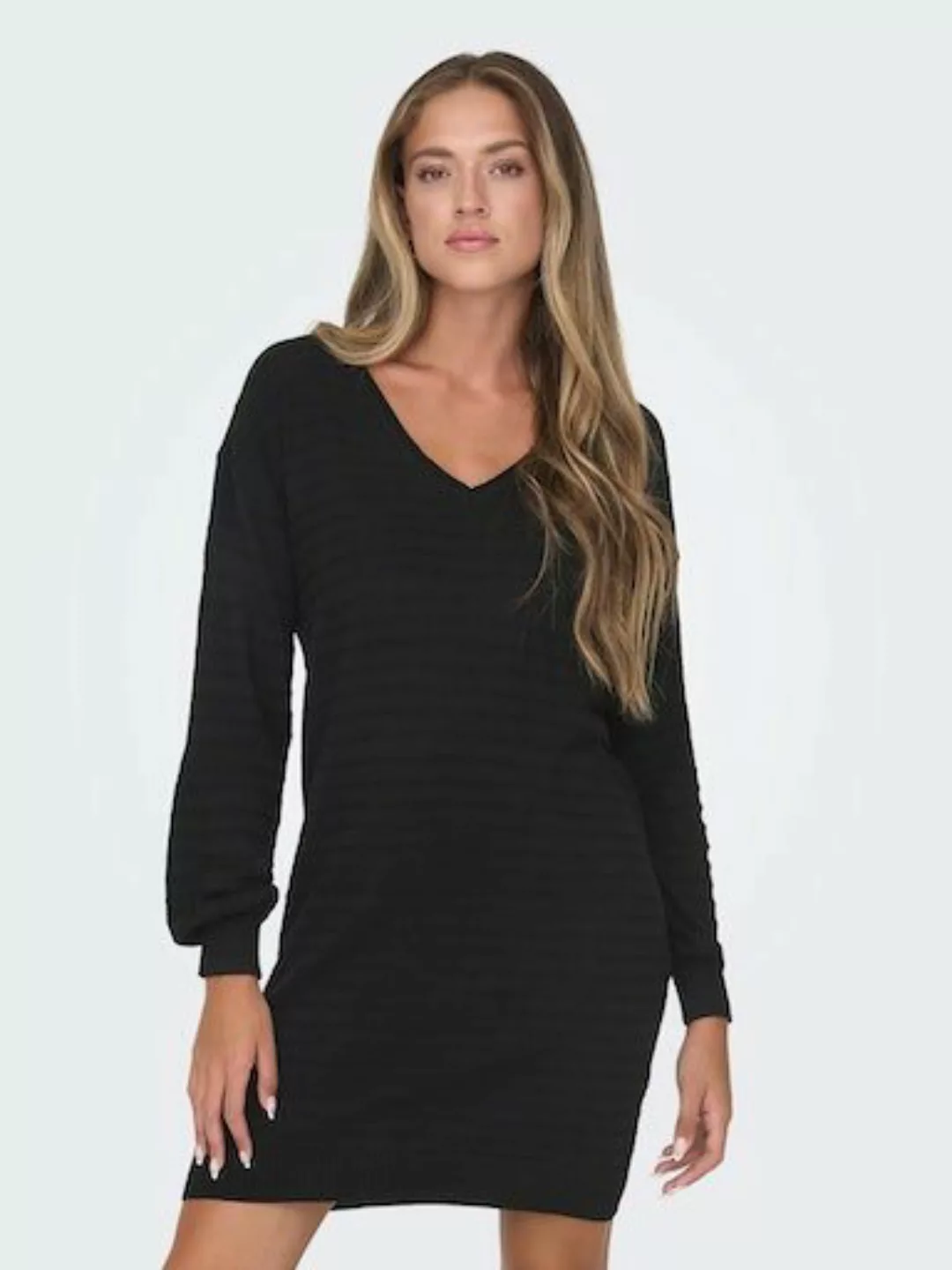 ONLY Strickkleid ONLCATA LS V-NECK DRESS CC KNT günstig online kaufen