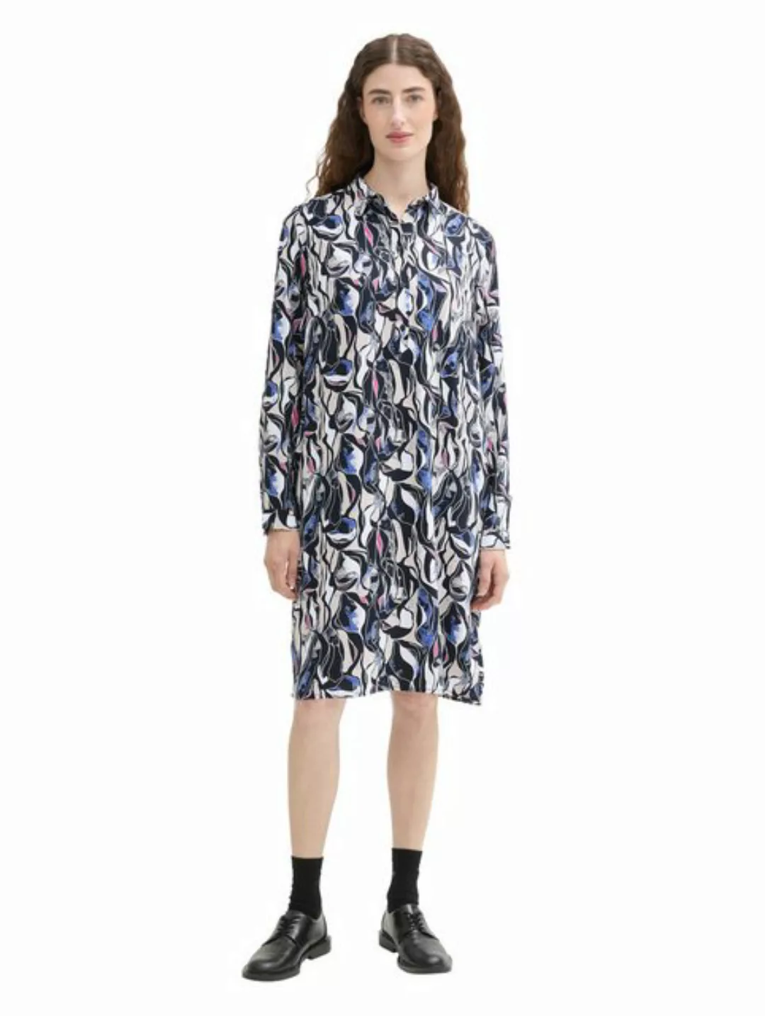 TOM TAILOR Blusenkleid mit Allover-Print günstig online kaufen