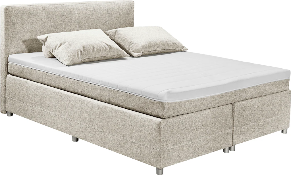 ED EXCITING DESIGN Boxspringbett "Luanda", wahlweise mit Matratze und Toppe günstig online kaufen