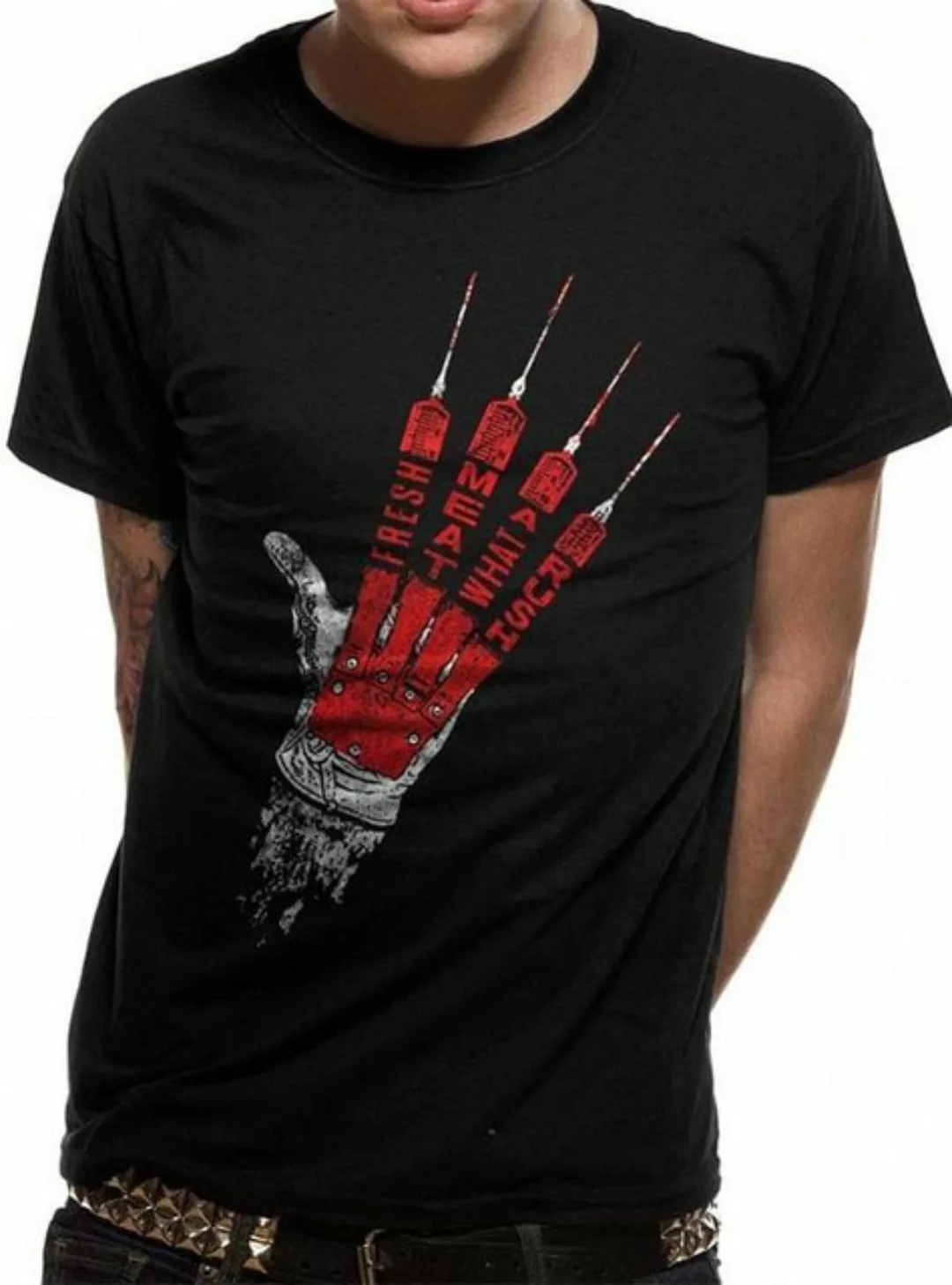 A Nightmare On Elm Street Print-Shirt Nightmare ON ELM Street - Fresh Meat günstig online kaufen