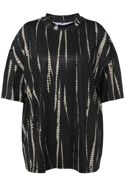 Studio Untold Rundhalsshirt T-Shirt oversized Batik Print Rundhals Halbarm günstig online kaufen