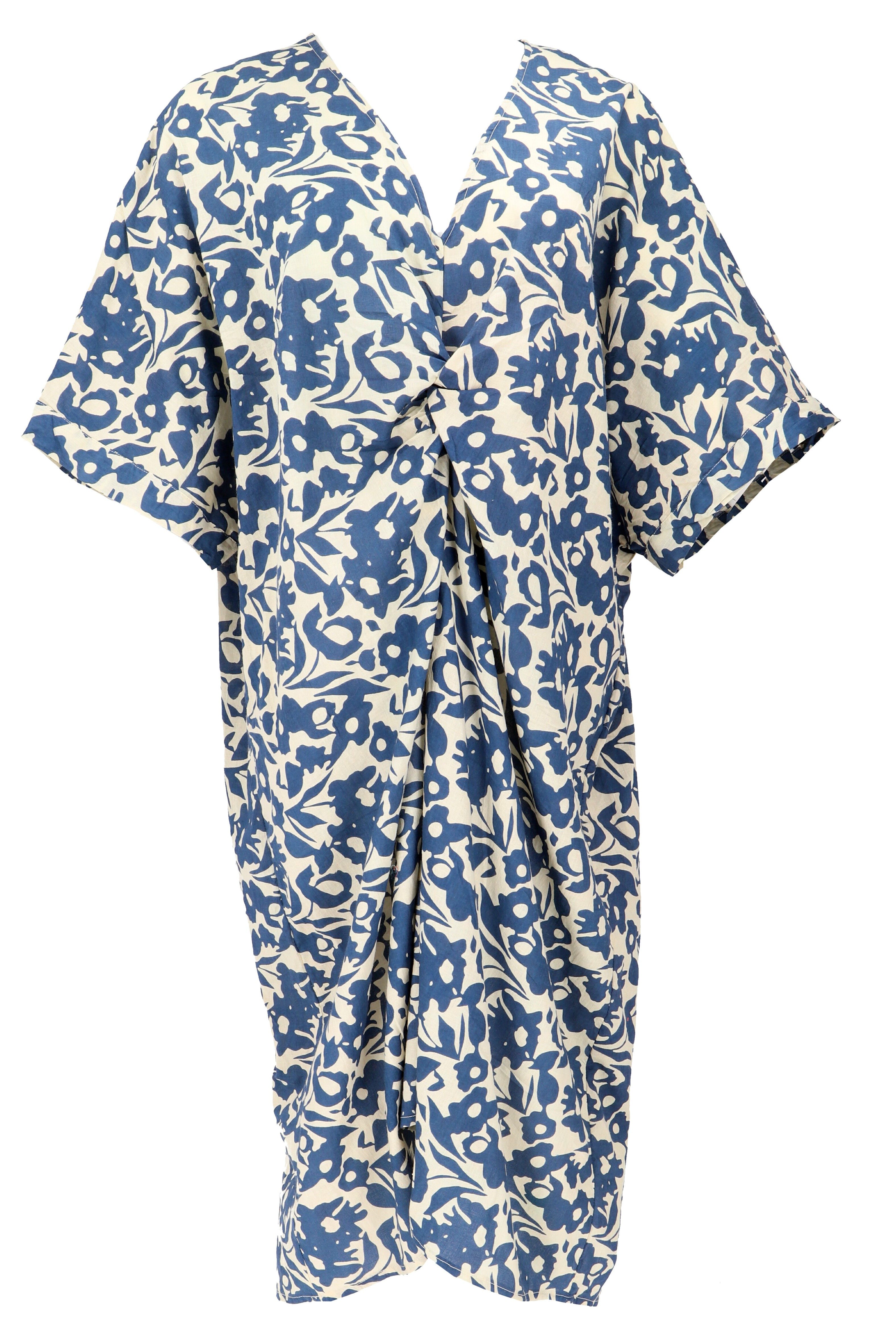 Guru-Shop Midikleid Lockeres Oversize Kaftankleid, Plus günstig online kaufen