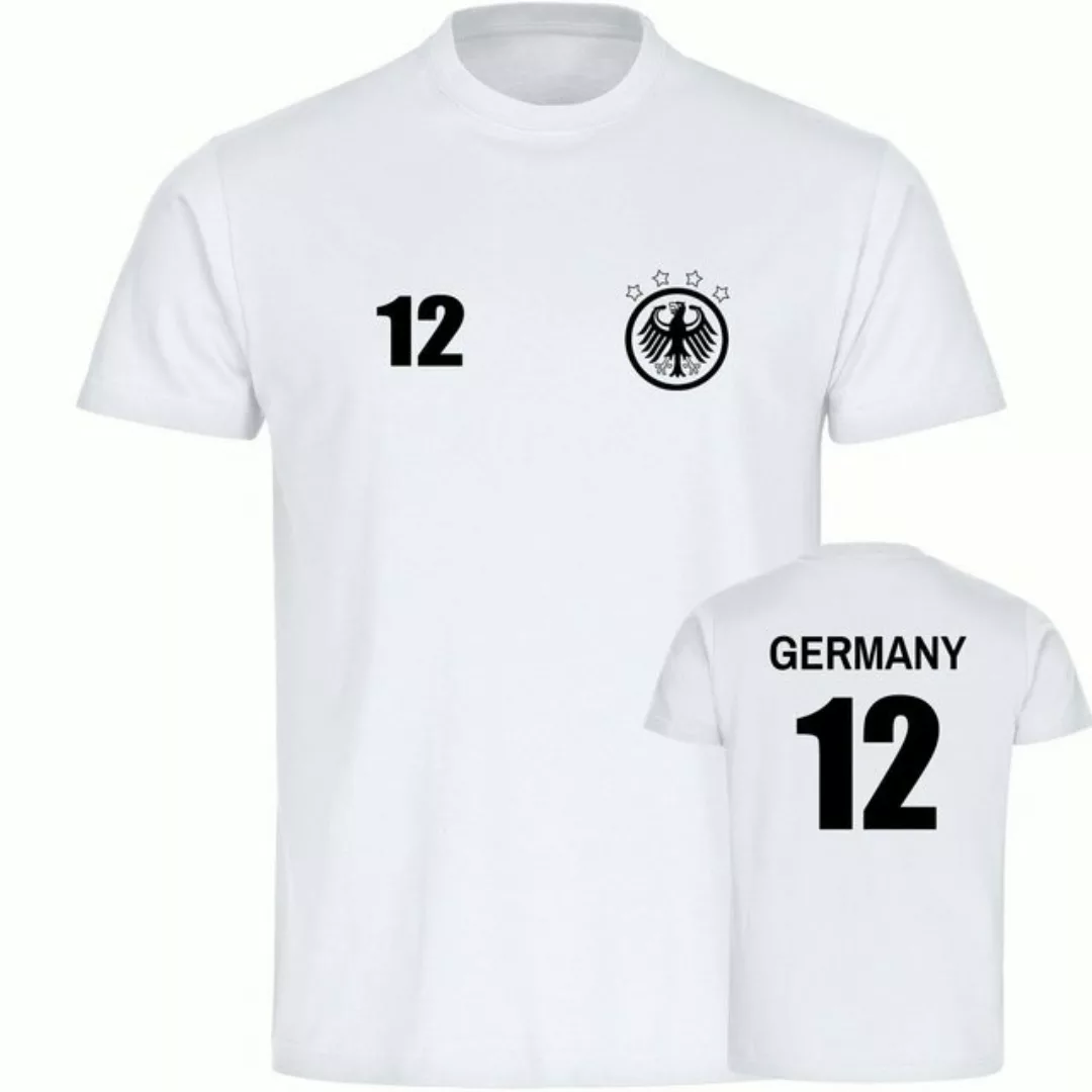 multifanshop T-Shirt Herren Germany - Adler Retro Trikot 12 - Männer günstig online kaufen