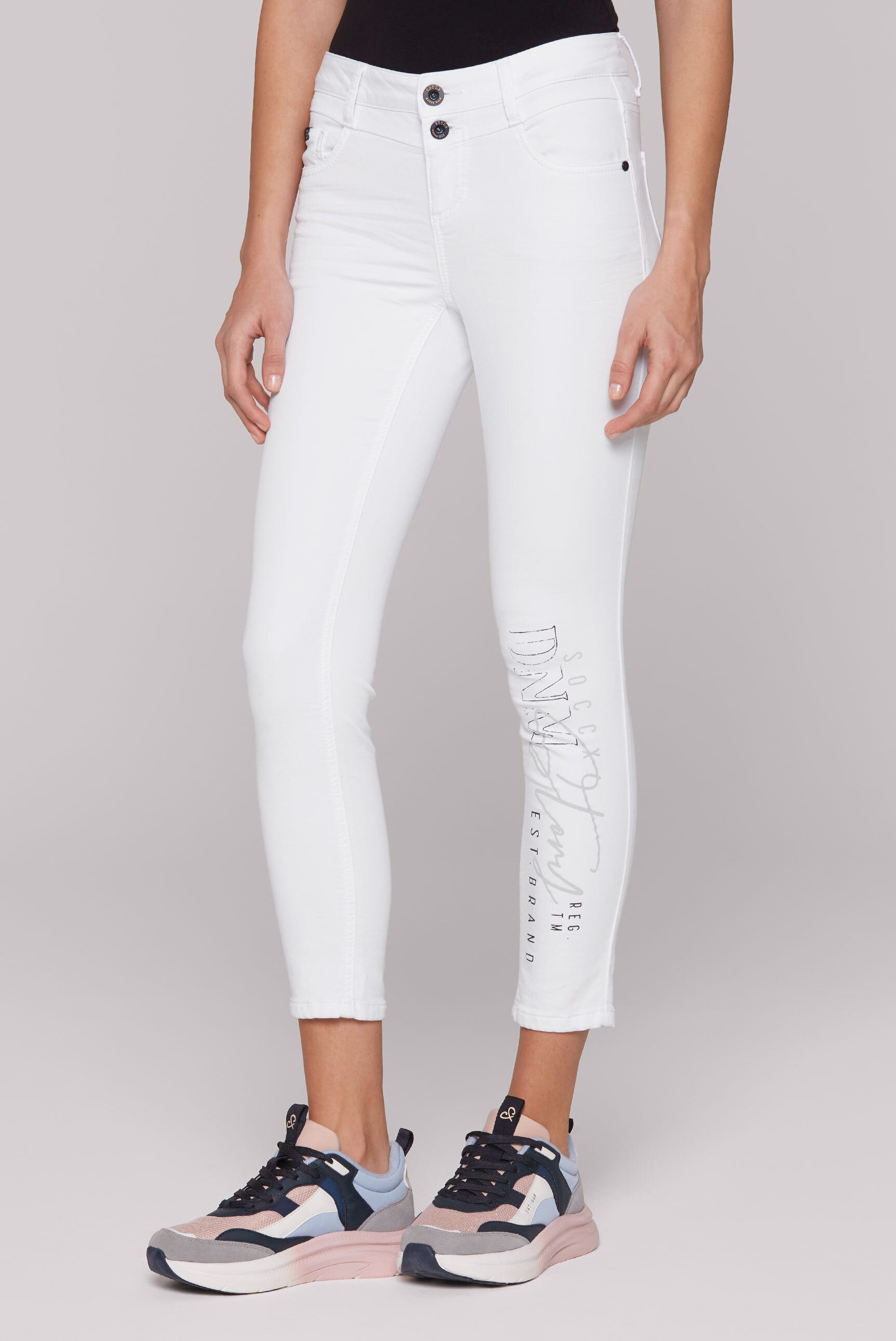 SOCCX Slim-fit-Jeans, aus Sweatmaterial günstig online kaufen
