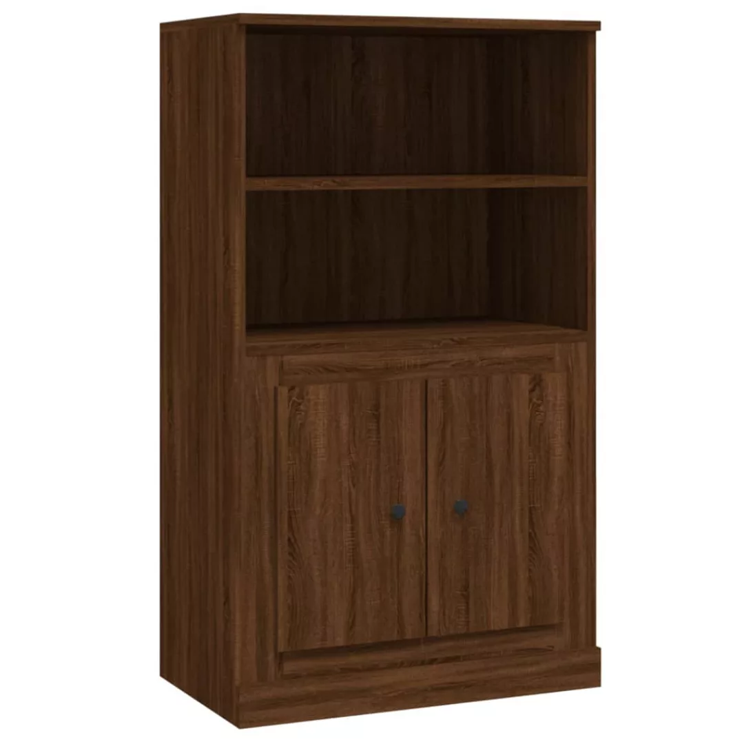 Vidaxl Highboard Braun Eichen-optik 60x35,5x103,5 Cm Holzwerkstoff günstig online kaufen