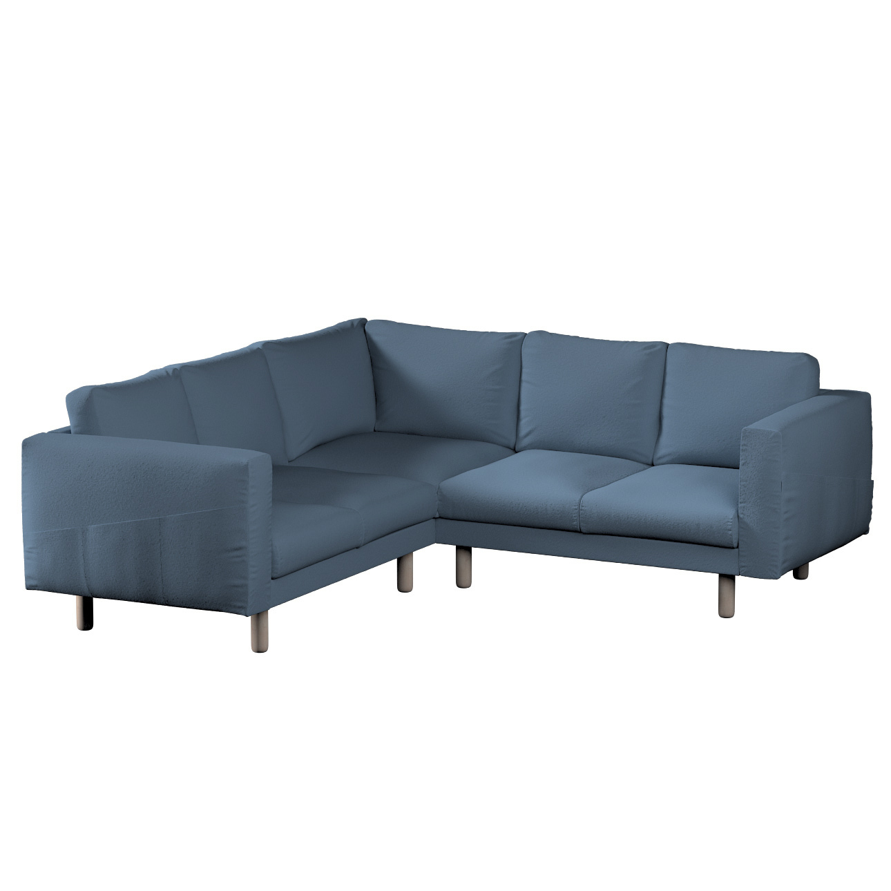 Bezug für Norsborg 4-Sitzer Ecksofa, blau, Norsborg 4-Sitzer Ecksofabezug, günstig online kaufen