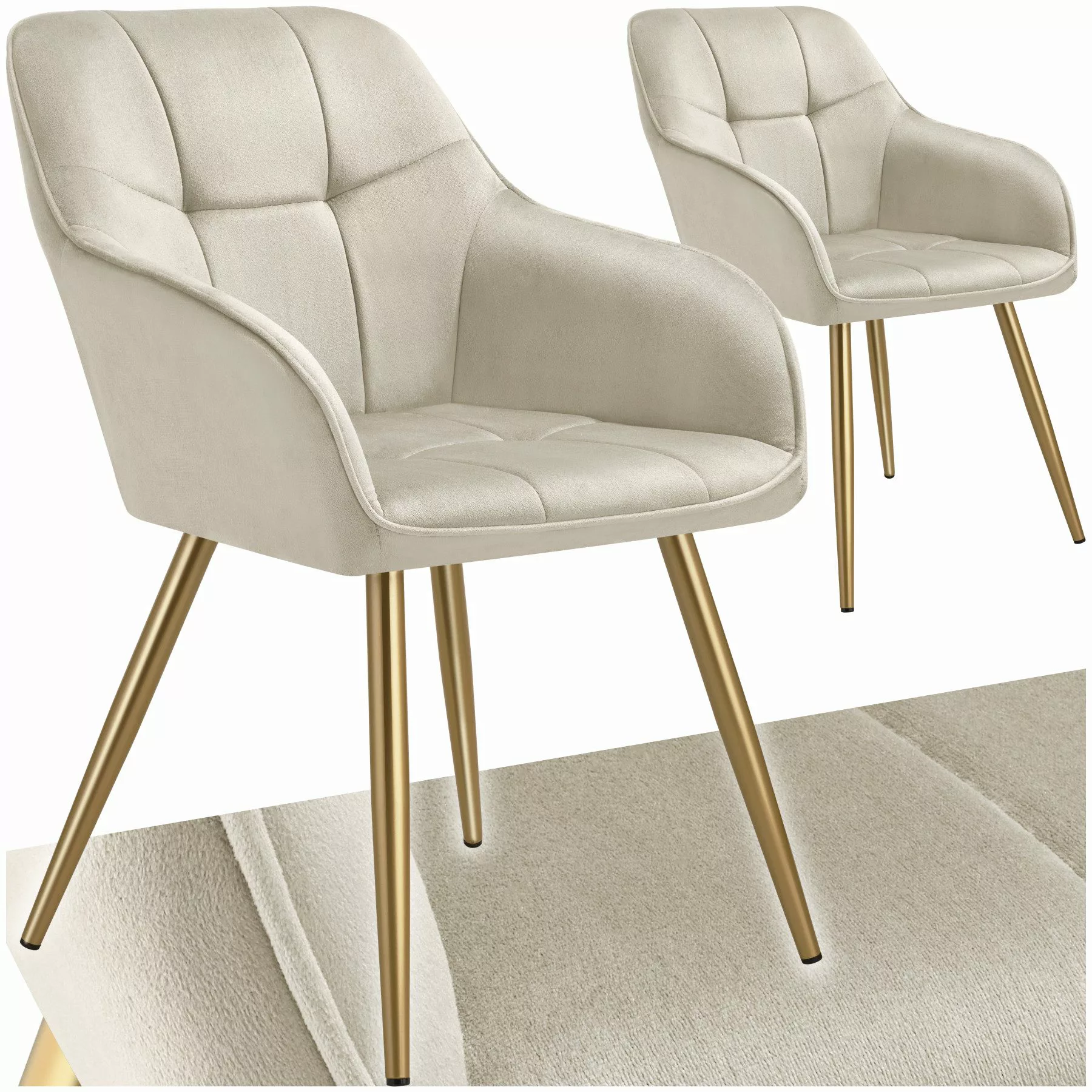 tectake Esszimmerstuhl Marilyn (Set., 2 St), günstig online kaufen