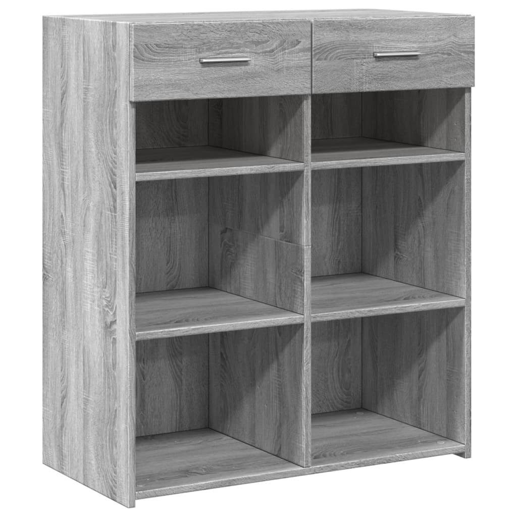 vidaXL Sideboard Sideboard Grau Sonoma 80x42,5x93 günstig online kaufen