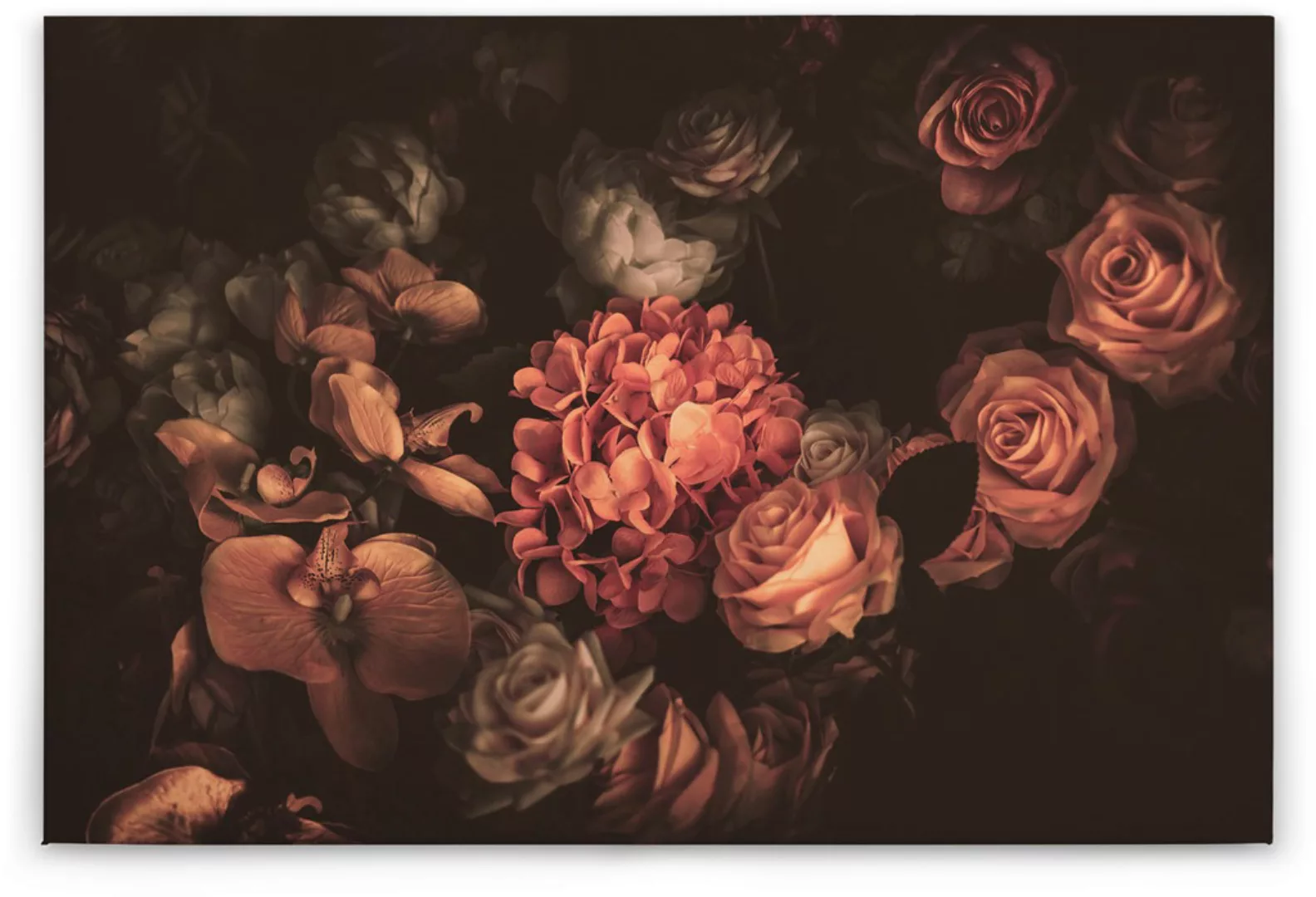 A.S. Création Leinwandbild "Romantic Flower", Blumen, (1 St.) günstig online kaufen