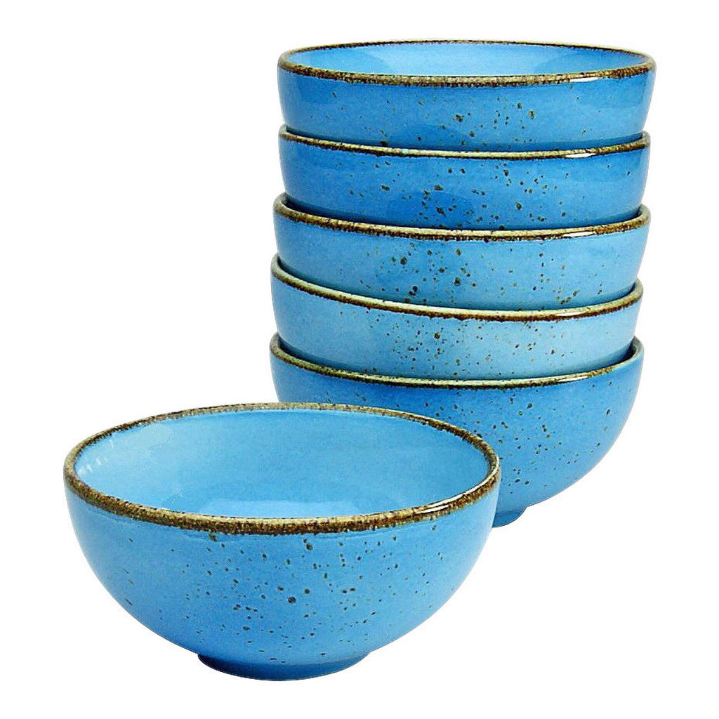 CreaTable Schalen-Set NATURE COLLECTION blau Steinzeug D: ca. 11,5 cm günstig online kaufen