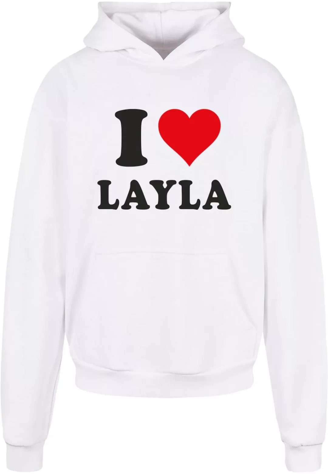 Merchcode Kapuzensweatshirt "Merchcode Herren I Love Layla Ultra Heavy Hood günstig online kaufen