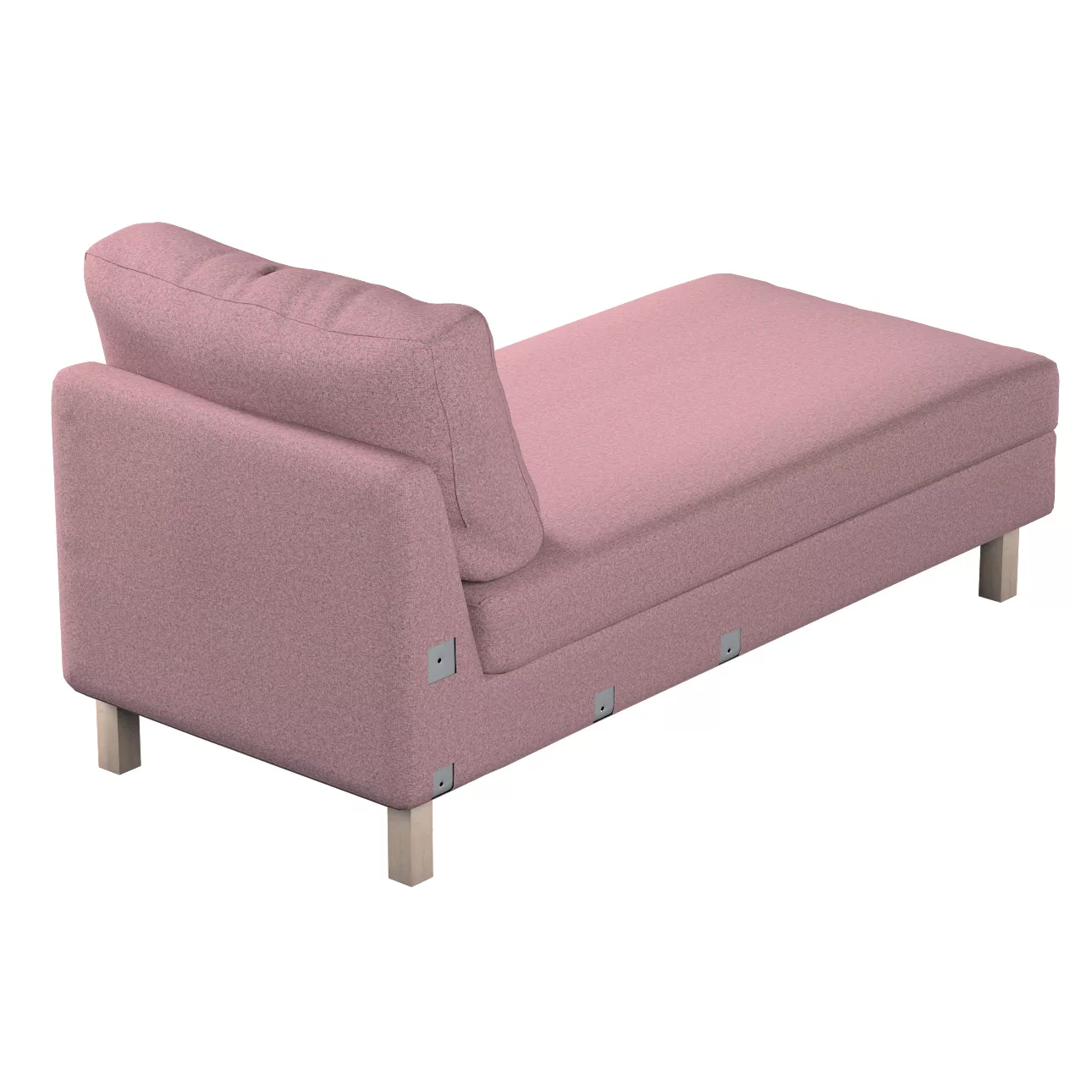 Bezug für Karlstad Recamiere Zustellsofa, kurz, schwarz--rosa, Bezug für Ka günstig online kaufen