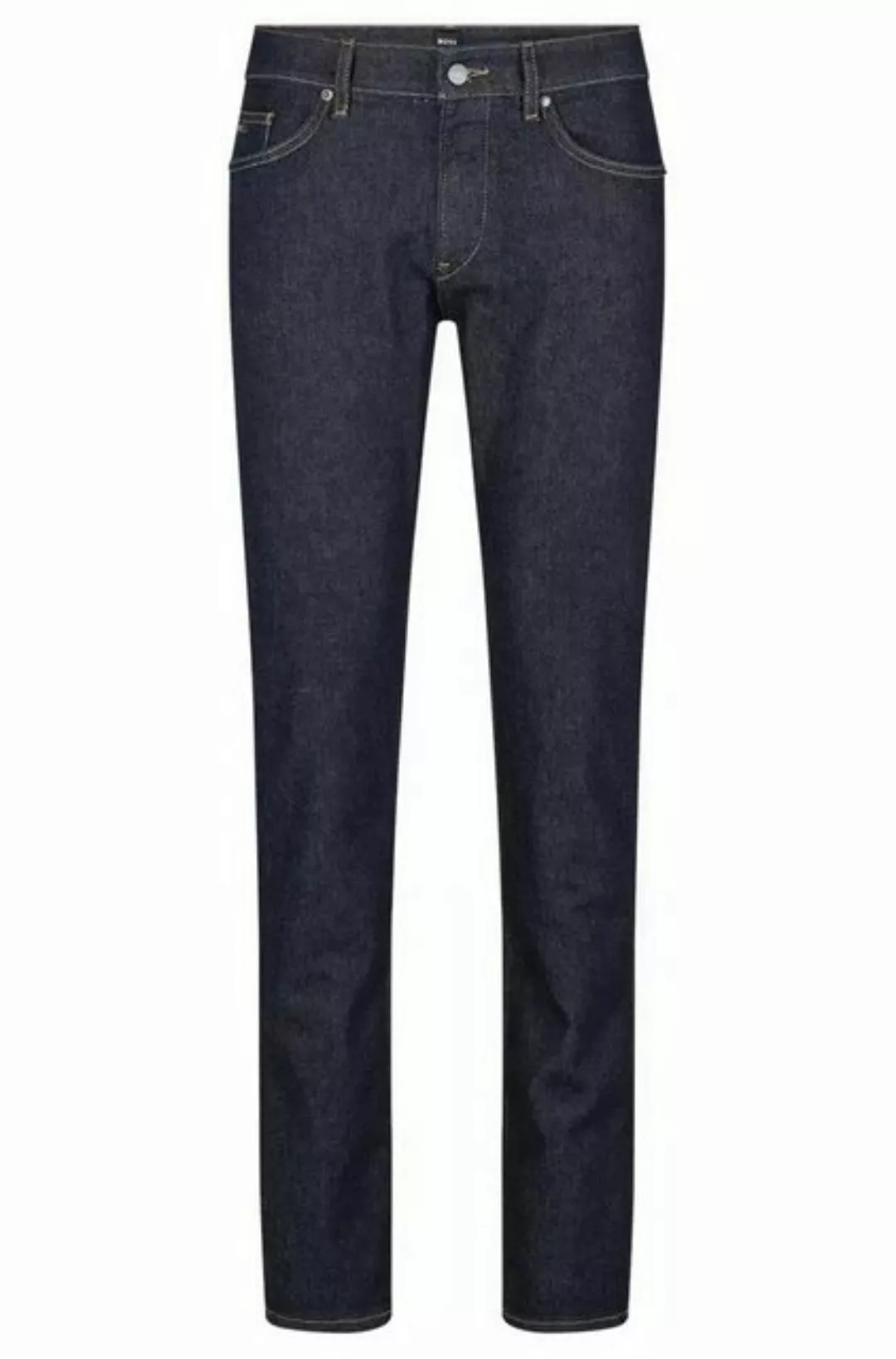 BOSS 5-Pocket-Jeans Dunkelblaue Slim-Fit Jeans günstig online kaufen