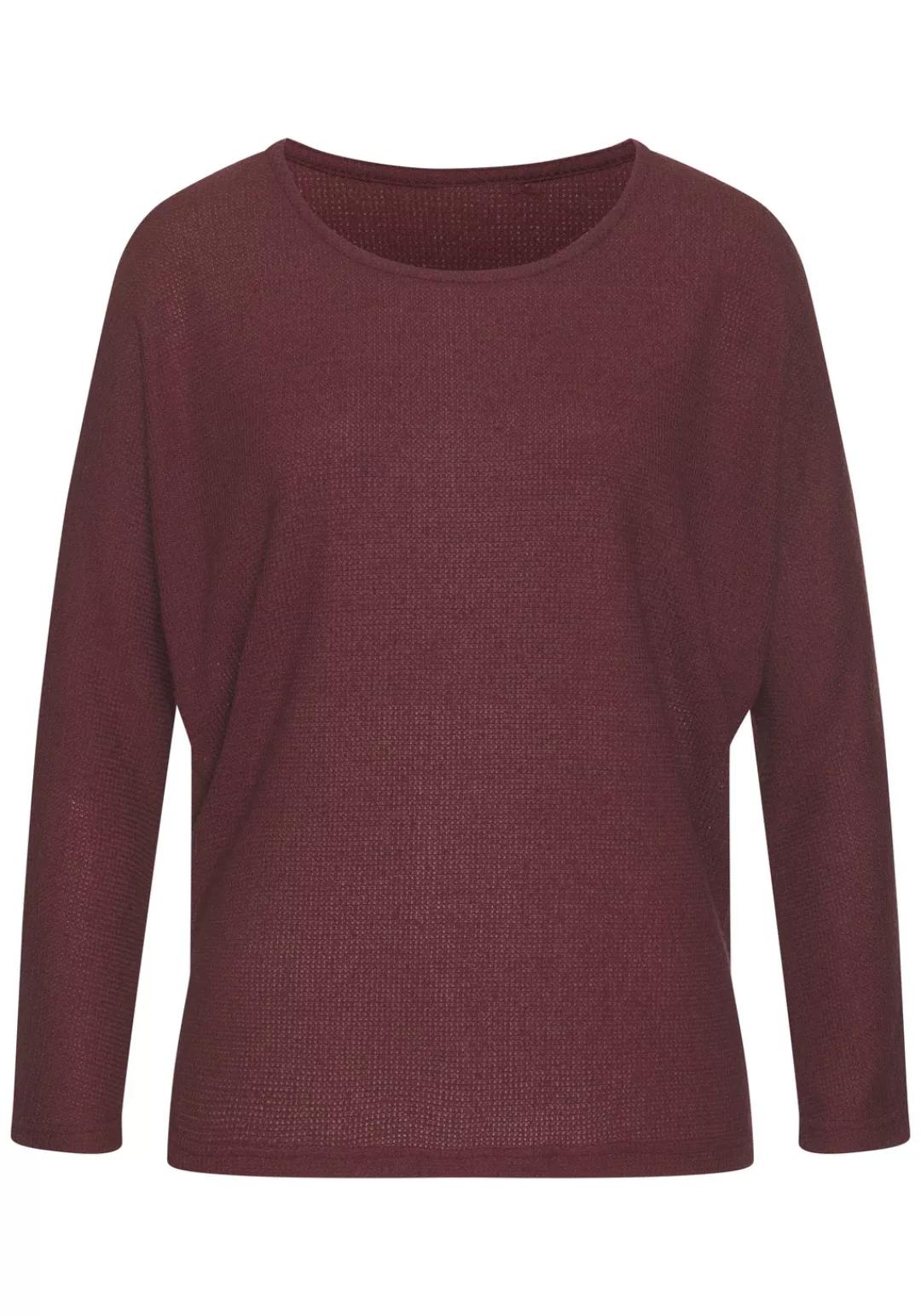 Vivance Langarmshirt "aus flauschigem Strick", aus bügelfreier Qualität günstig online kaufen