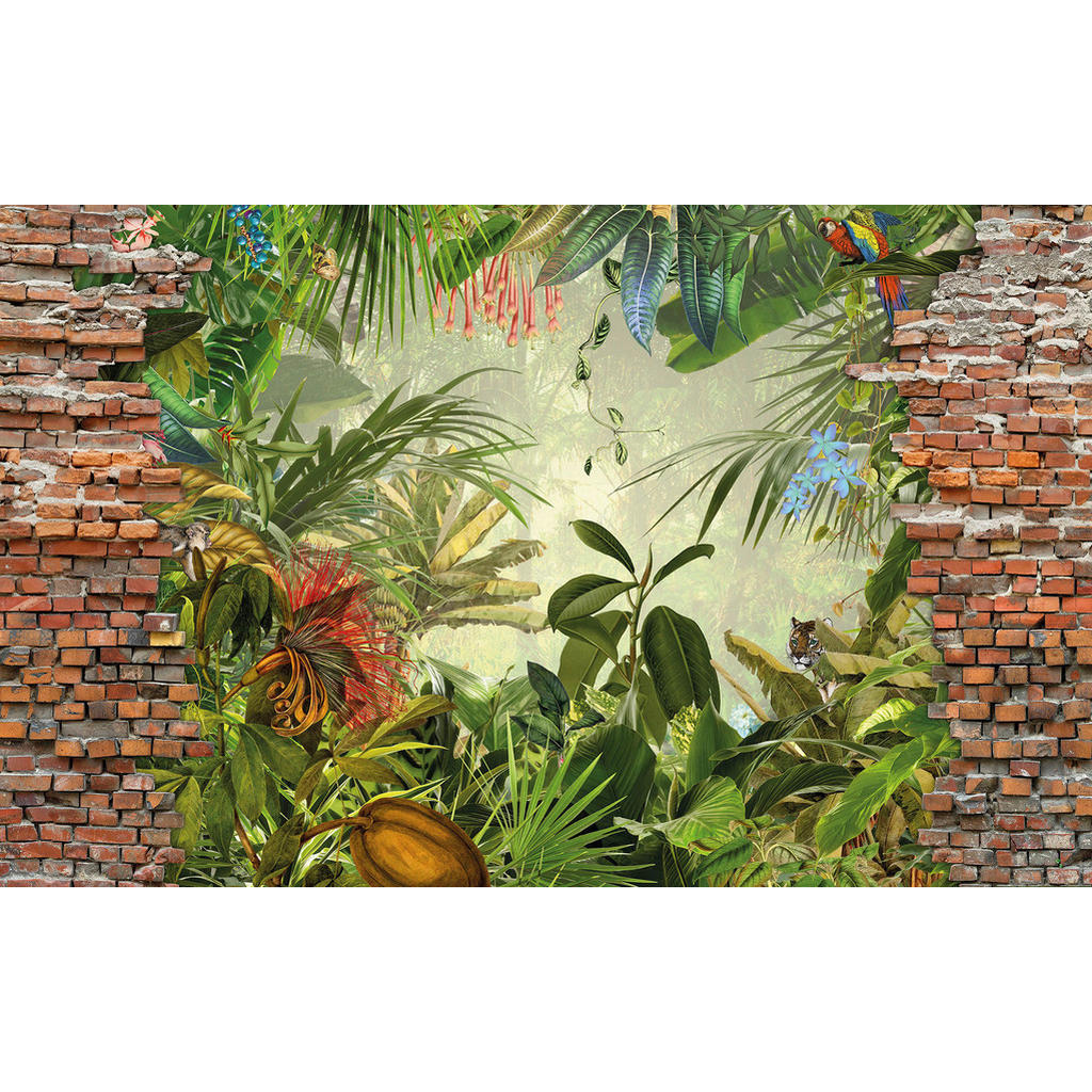 Komar Fototapete Jungle View Bricklane B/L: ca. 400x250 cm günstig online kaufen