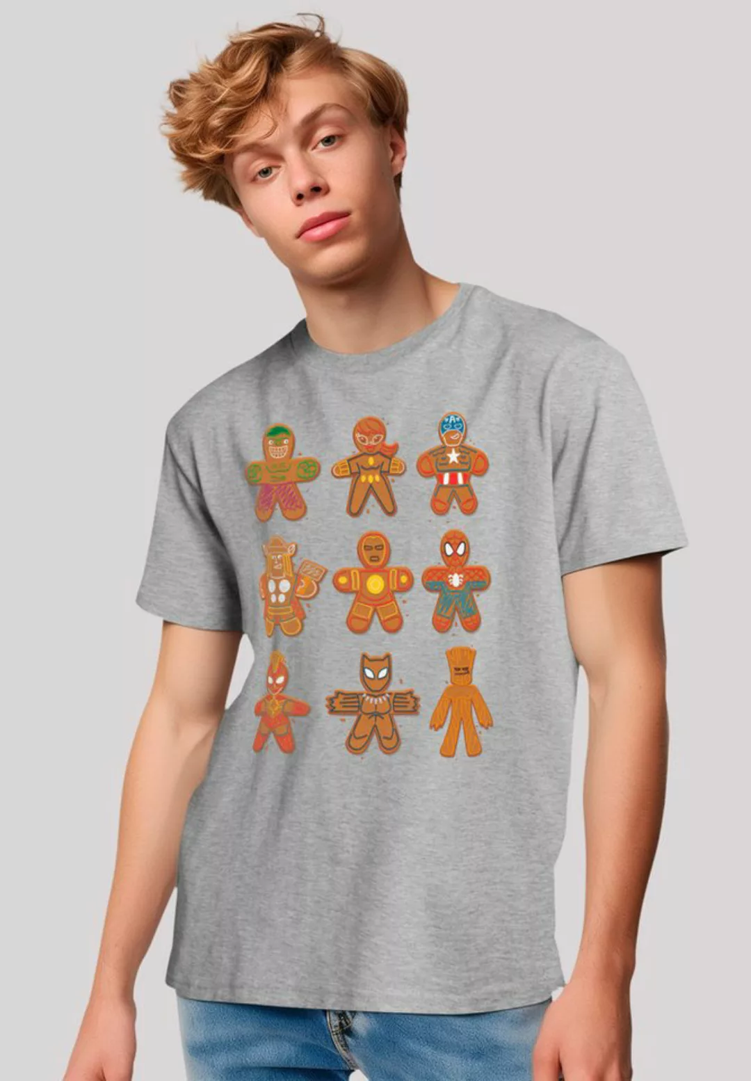 F4NT4STIC T-Shirt Marvel Universe Christmas Gingerbread Avengers Premium Qu günstig online kaufen