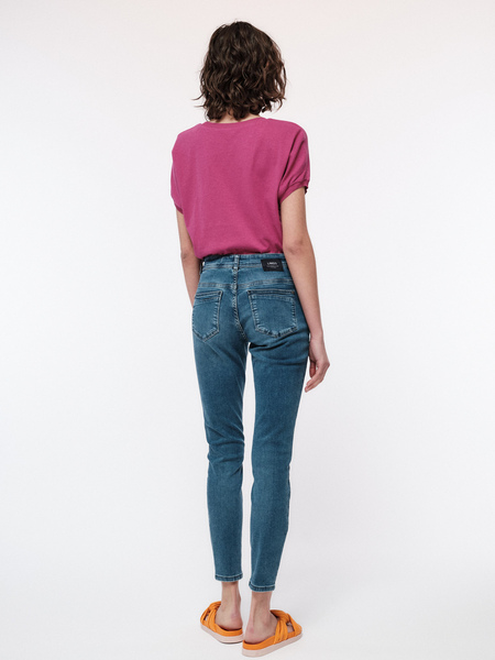 High-waist Jeans Aus Bio-baumwolle Gots günstig online kaufen