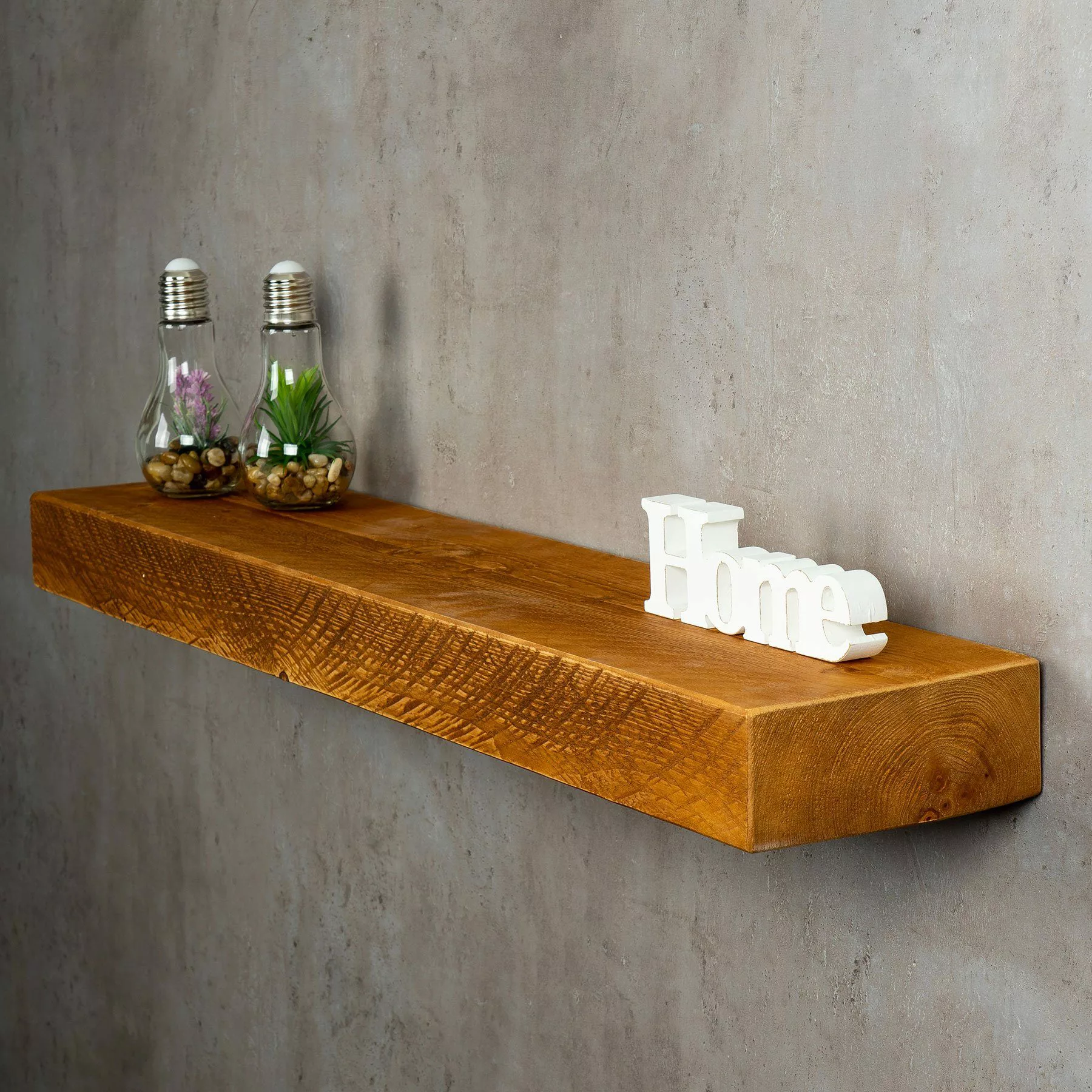 Levandeo® Wandregal, levandeo Wandregal Holz Massiv günstig online kaufen