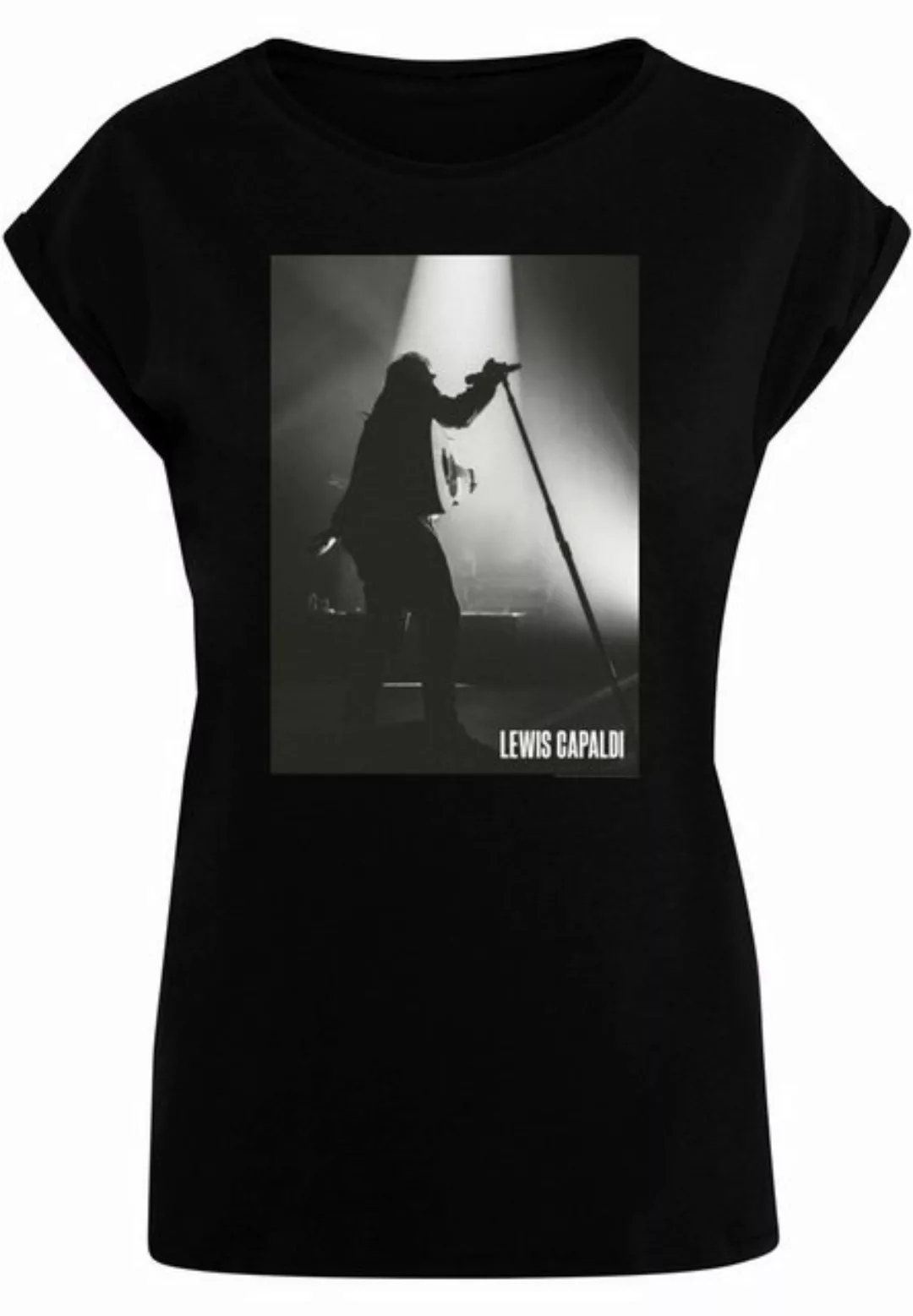 Merchcode T-Shirt Merchcode Damen Ladies Lewis Capaldi - Live Photo T-Shirt günstig online kaufen