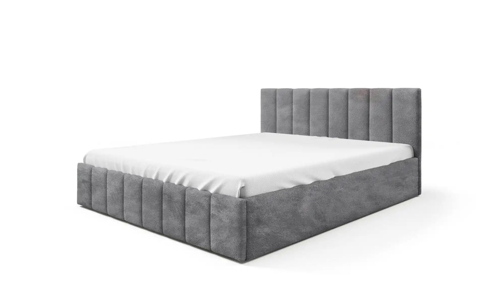 Polsterbett mit Bettkasten Eyla ¦ grau ¦ Maße (cm): B: 90 H: 90 Betten > Po günstig online kaufen