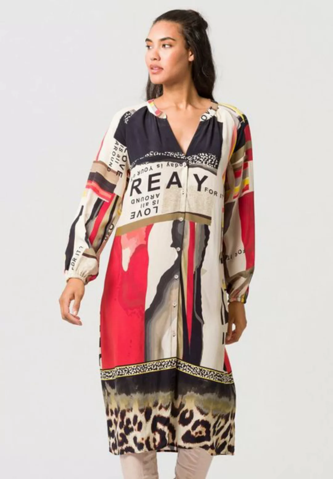TUZZI Blusenkleid mit auffälligem Alloverprint günstig online kaufen