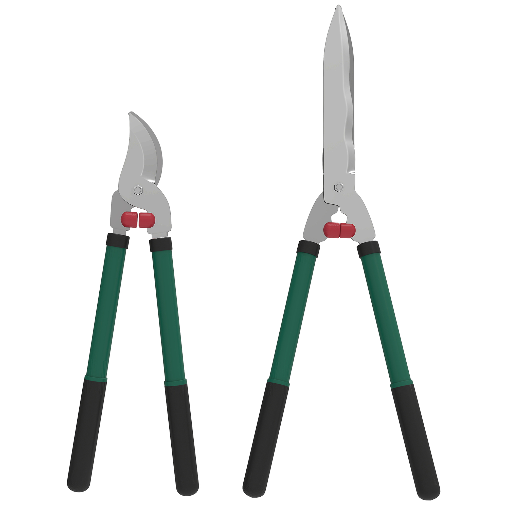 Outsunny Gartenschere Set 2-teilig Messerlänge 40 cm Astschere mit antihaft günstig online kaufen